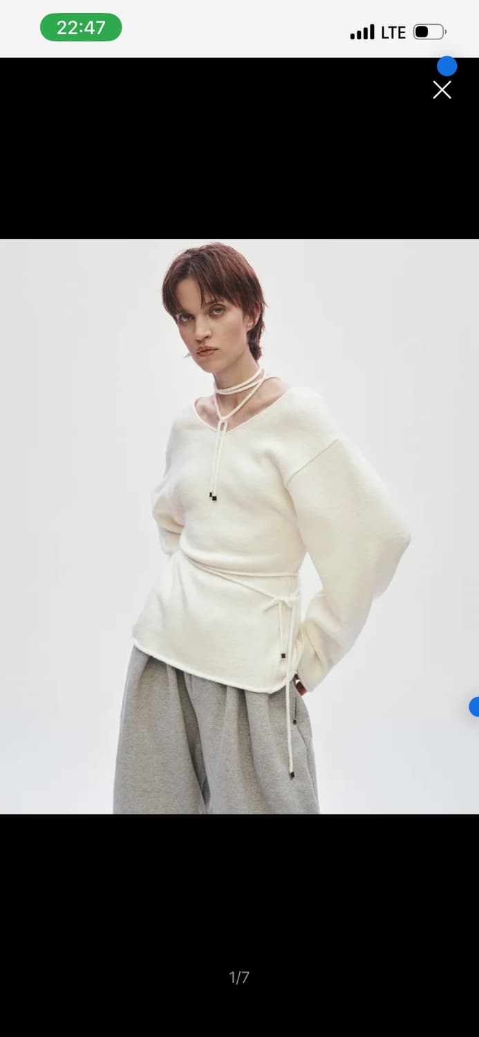 treemingbird  2-way Strap Knit [ Ivory ] 상품이미지5