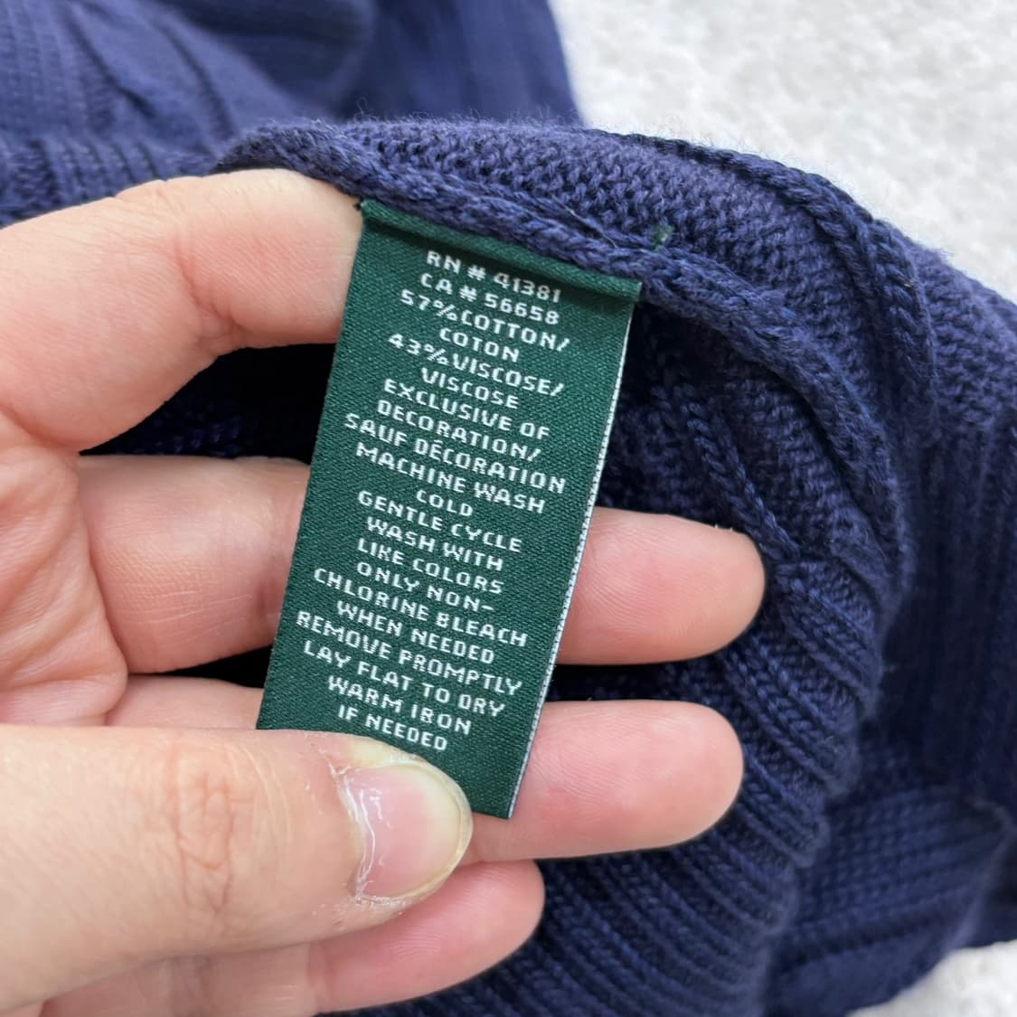 M 폴로랄프로렌 케이블 니트 집업 0423E 상품이미지4