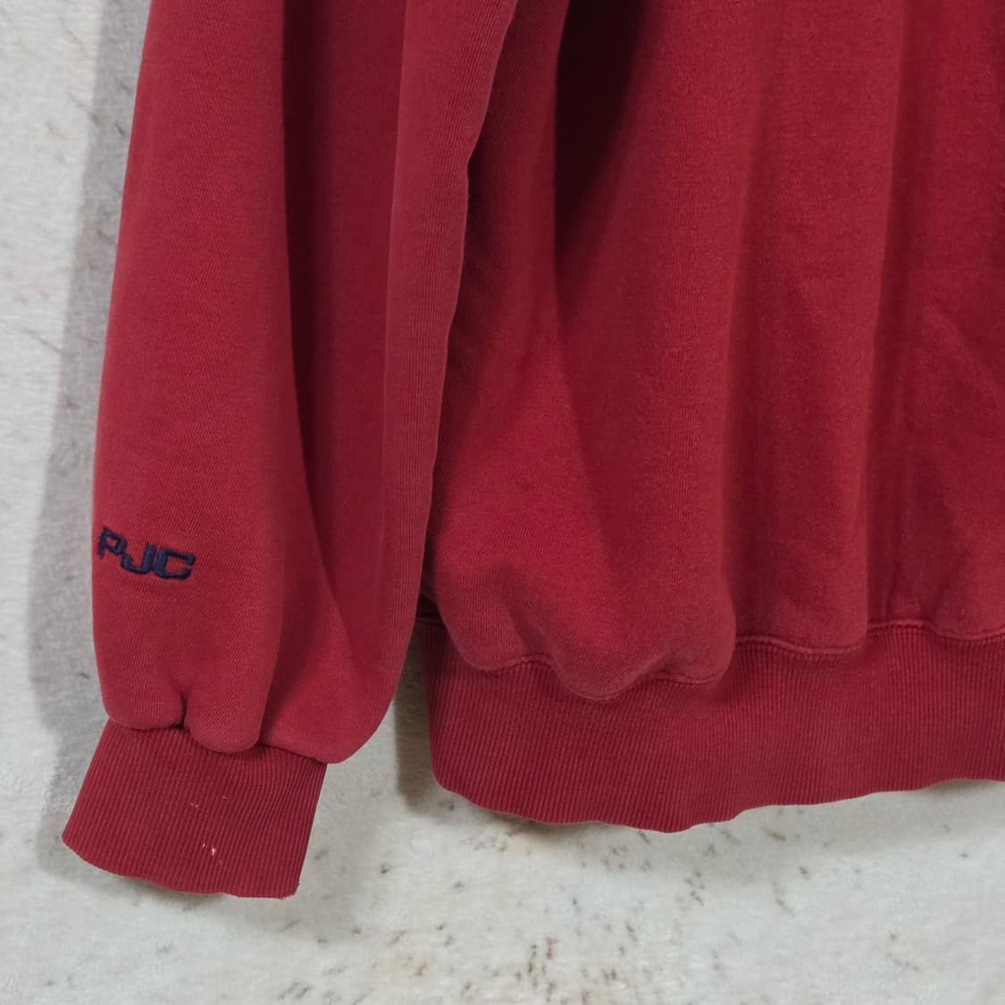 레터링 패치 올드스쿨 레드 후드집업 상품이미지7