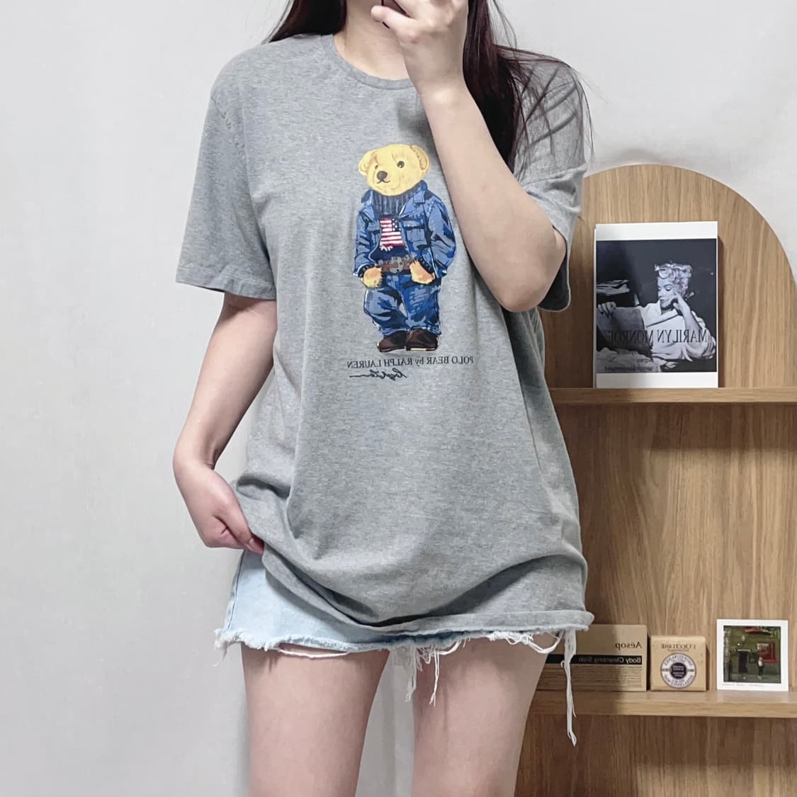[정품] 폴로 베어 그레이 반팔티 [ XL ] 상품이미지2