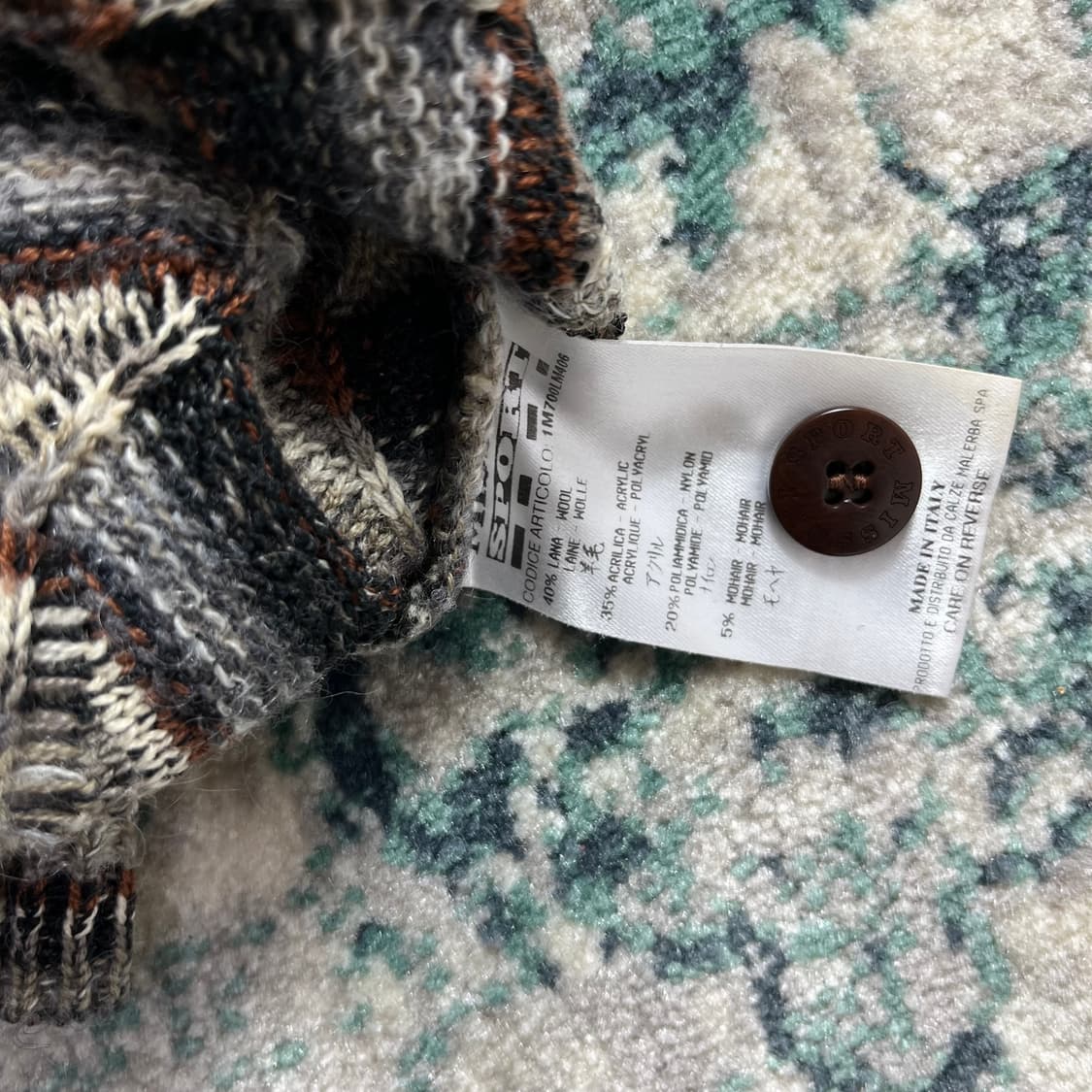 Missoni Sport 미쏘니 패턴 니트 스웻 베스트(M) 상품이미지3