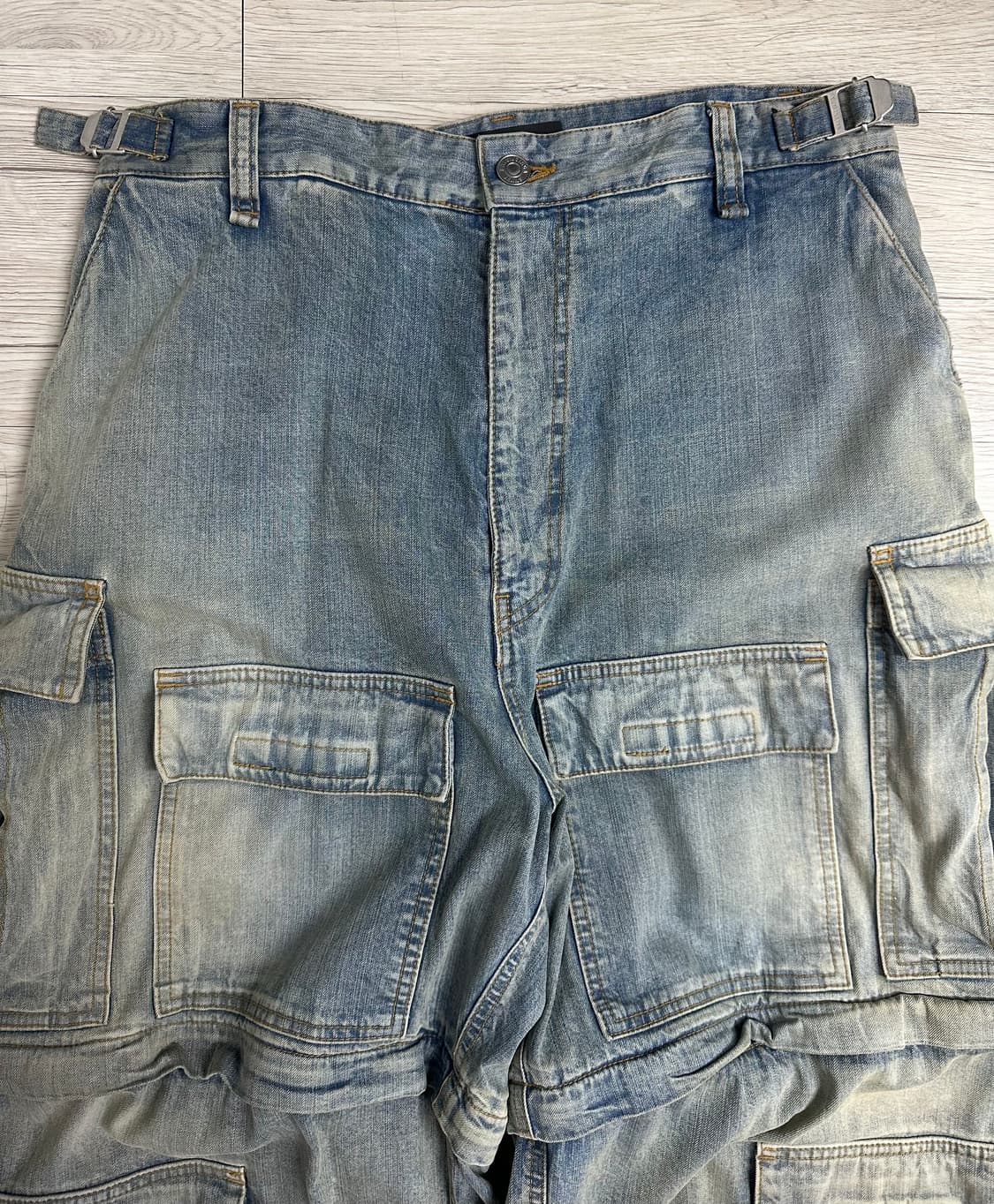 발렌시아가 재패니즈 라지 카고 팬츠 데님 상품이미지2