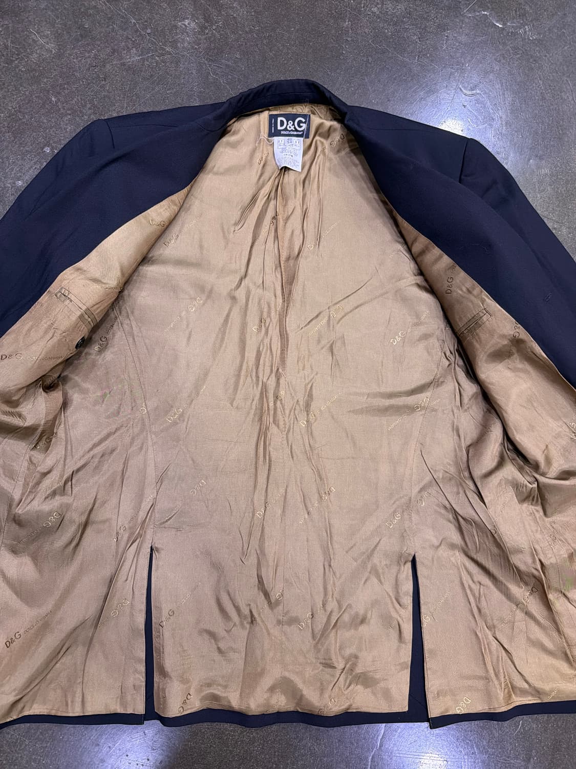 D&G 돌체앤가바나 입체 스트라이프 블랙 3버튼 블레이저 자켓 54 상품이미지8