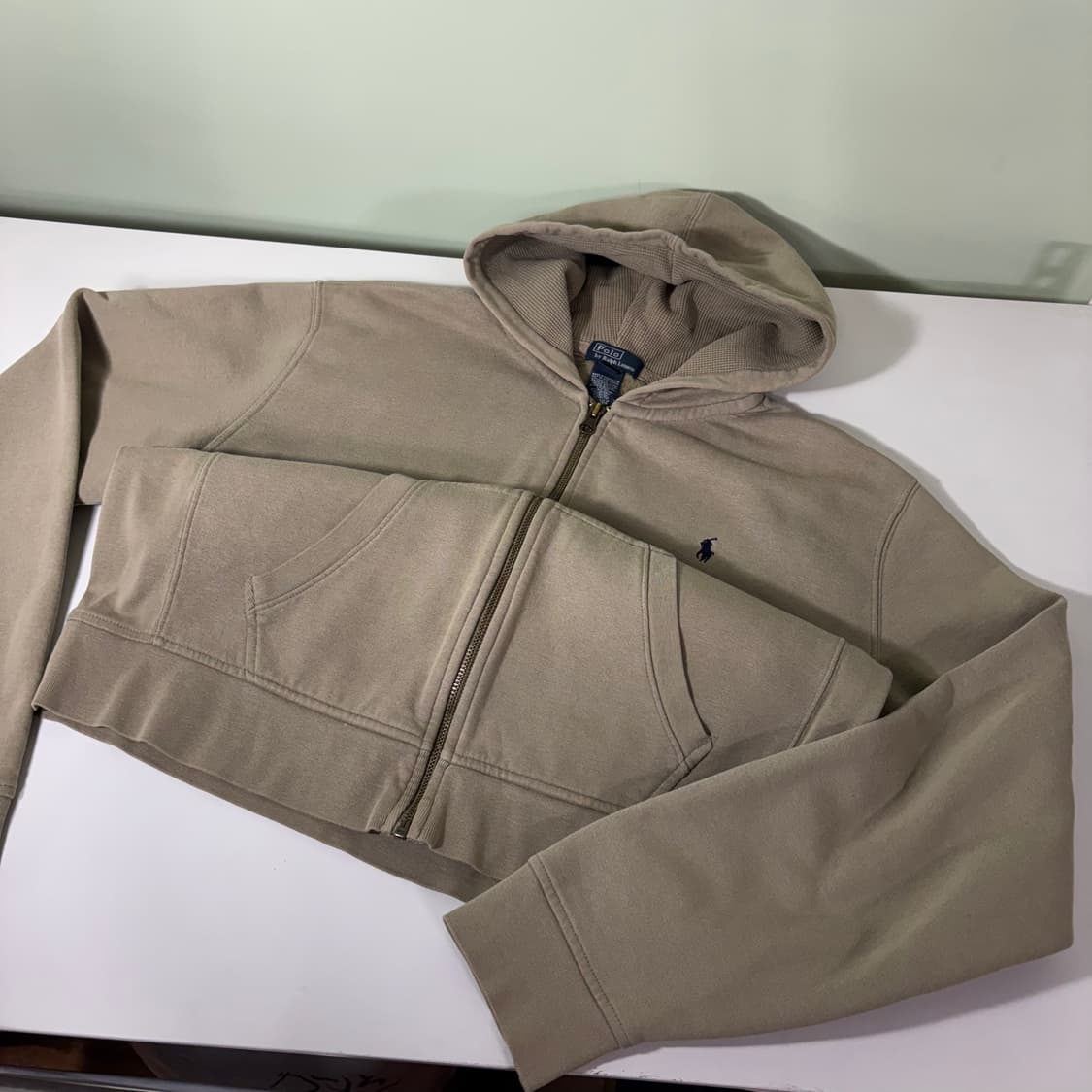 95 폴로 랄프로렌 베이지 후드집업 상품이미지2