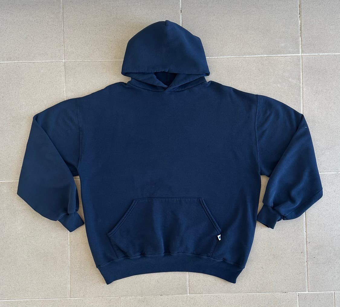 90s 빈티지 러셀 후드 네이비 XL USA 상품이미지1