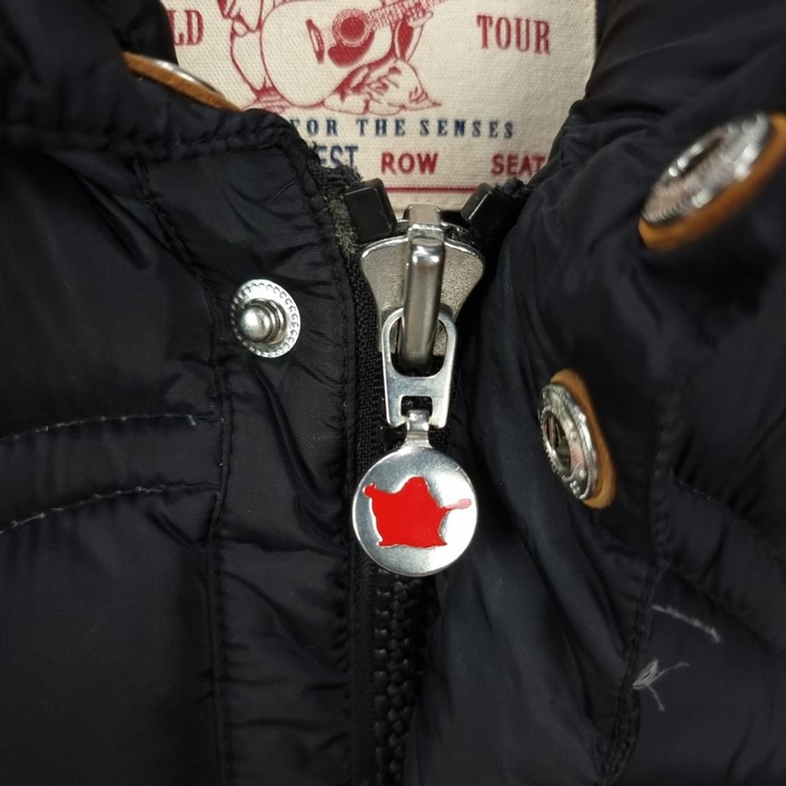 트루릴리전 덕다운 슬림핏 패딩 조끼 블랙 M16416 상품이미지7