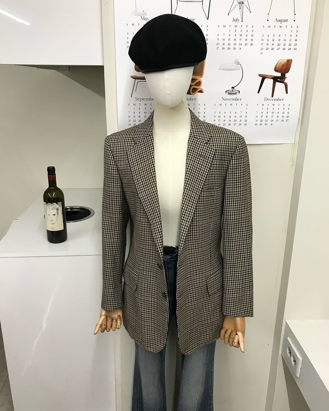 버버리 하운드체크 울 자켓 상품이미지5