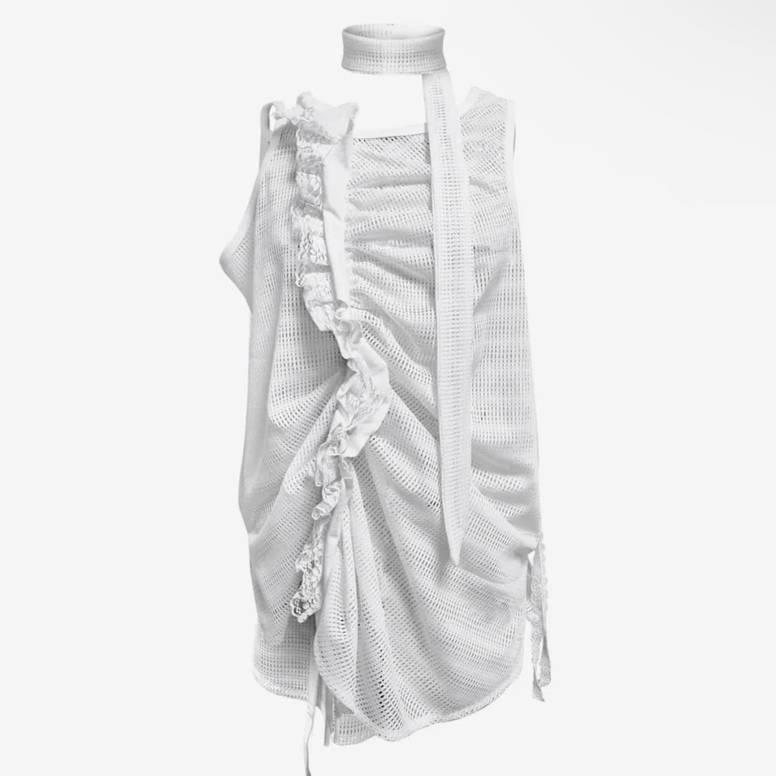 MASH FLOWING SLEEVELESS WHITE 상품이미지1