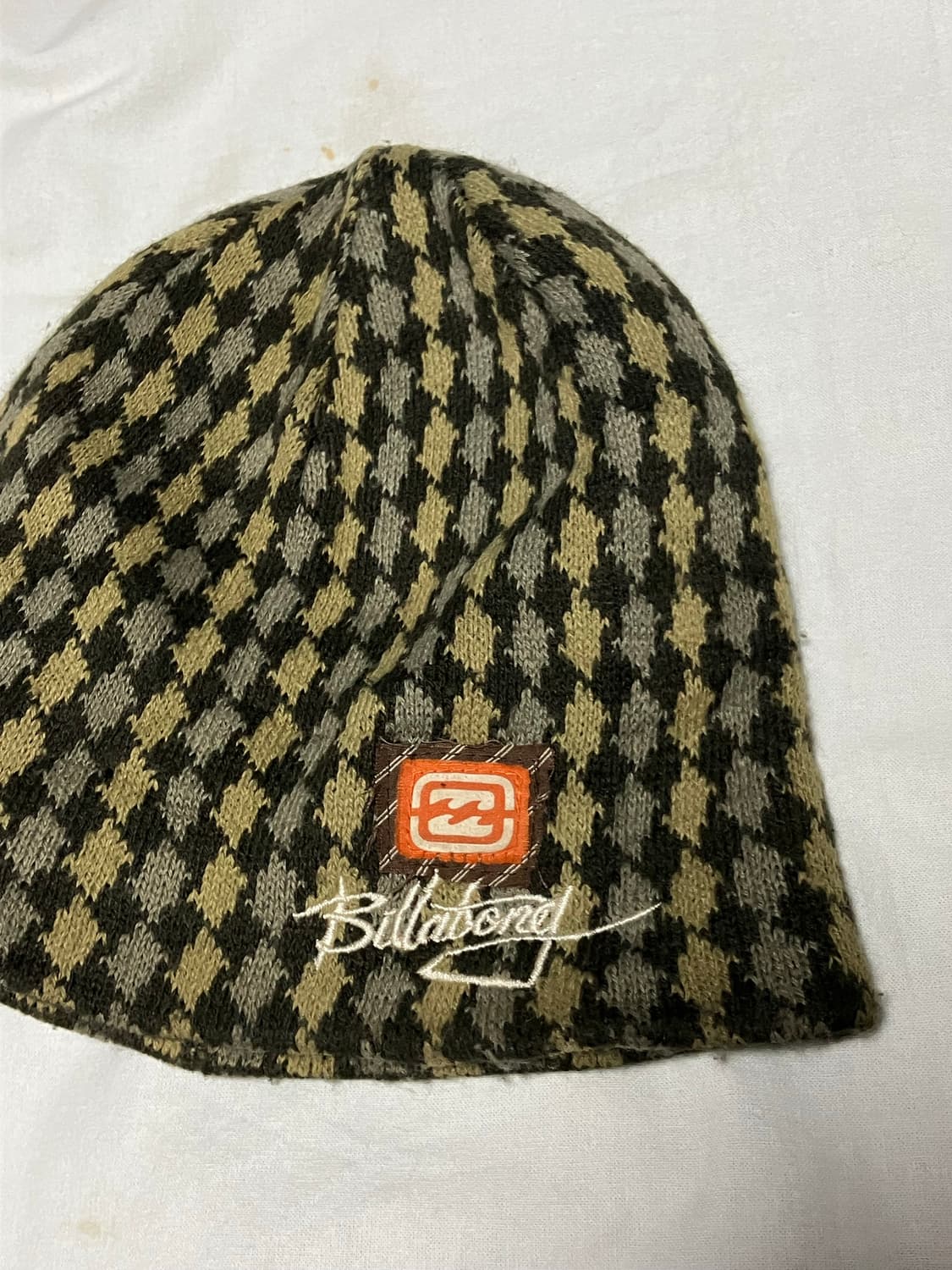 90s Billabong 일판 하운드투스 체크 리버시블 비니 상품이미지2