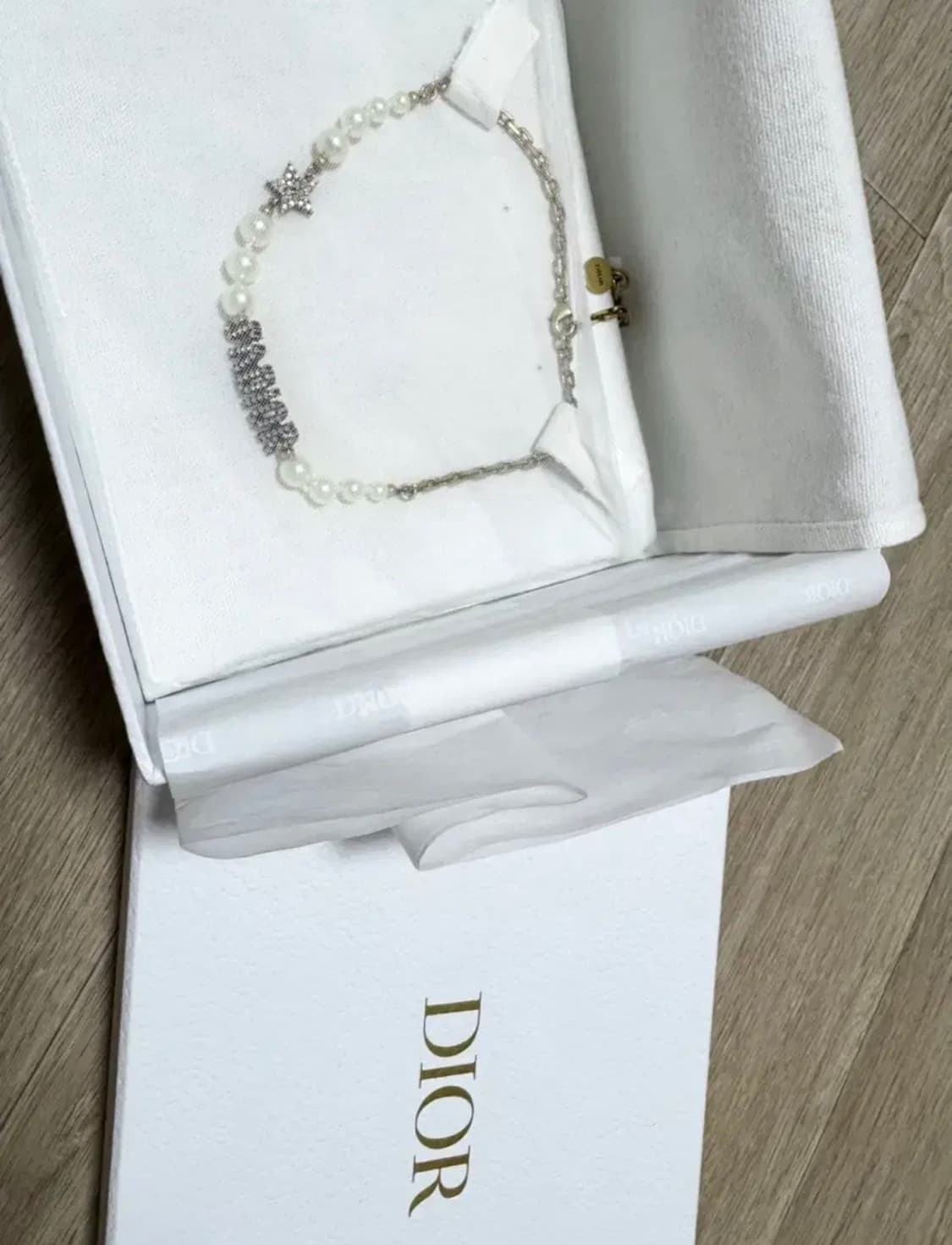 디올 자디올 진주 초커 목걸이 상품이미지3