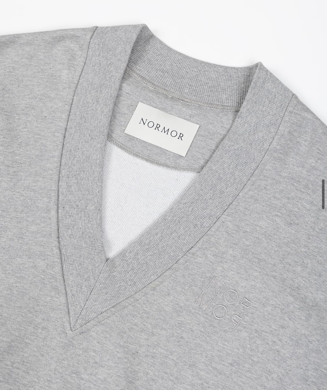 노머 브이넥 스웻셔츠 그레이 상품이미지5