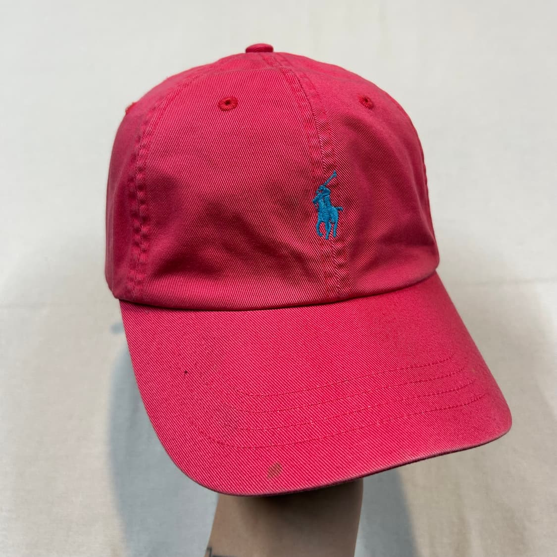 폴로 랄프로렌 핑크 볼캡 모자 가죽스트랩 정품 상품이미지2