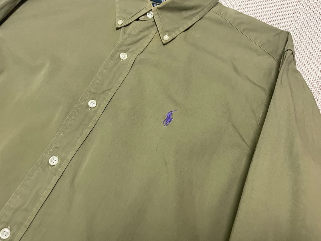 폴로 랄프로렌 올리브 버튼다운 셔츠 J03230 상품이미지3