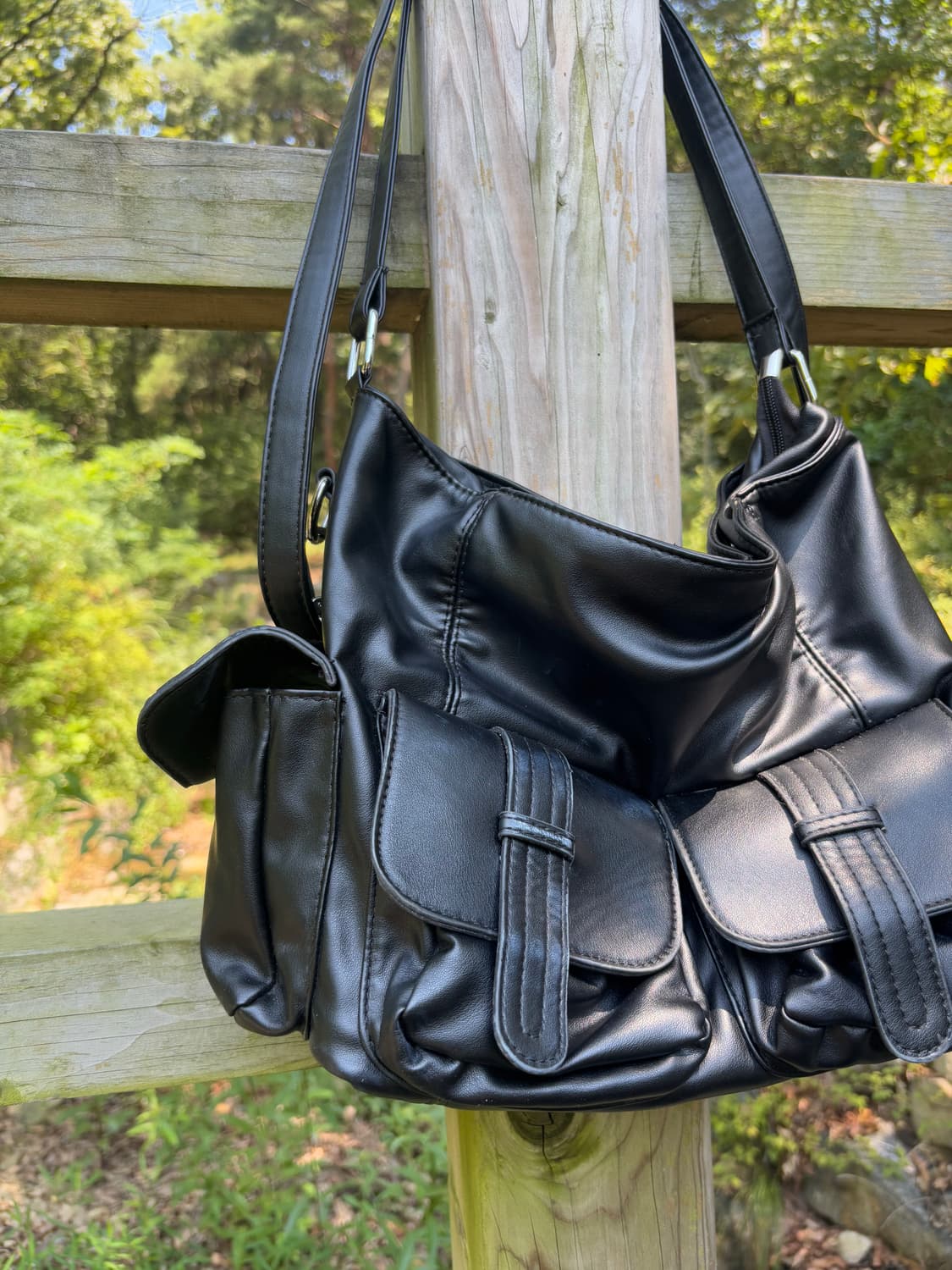 “Unknown” Y2K Multi Pocket Black Bag 상품이미지2
