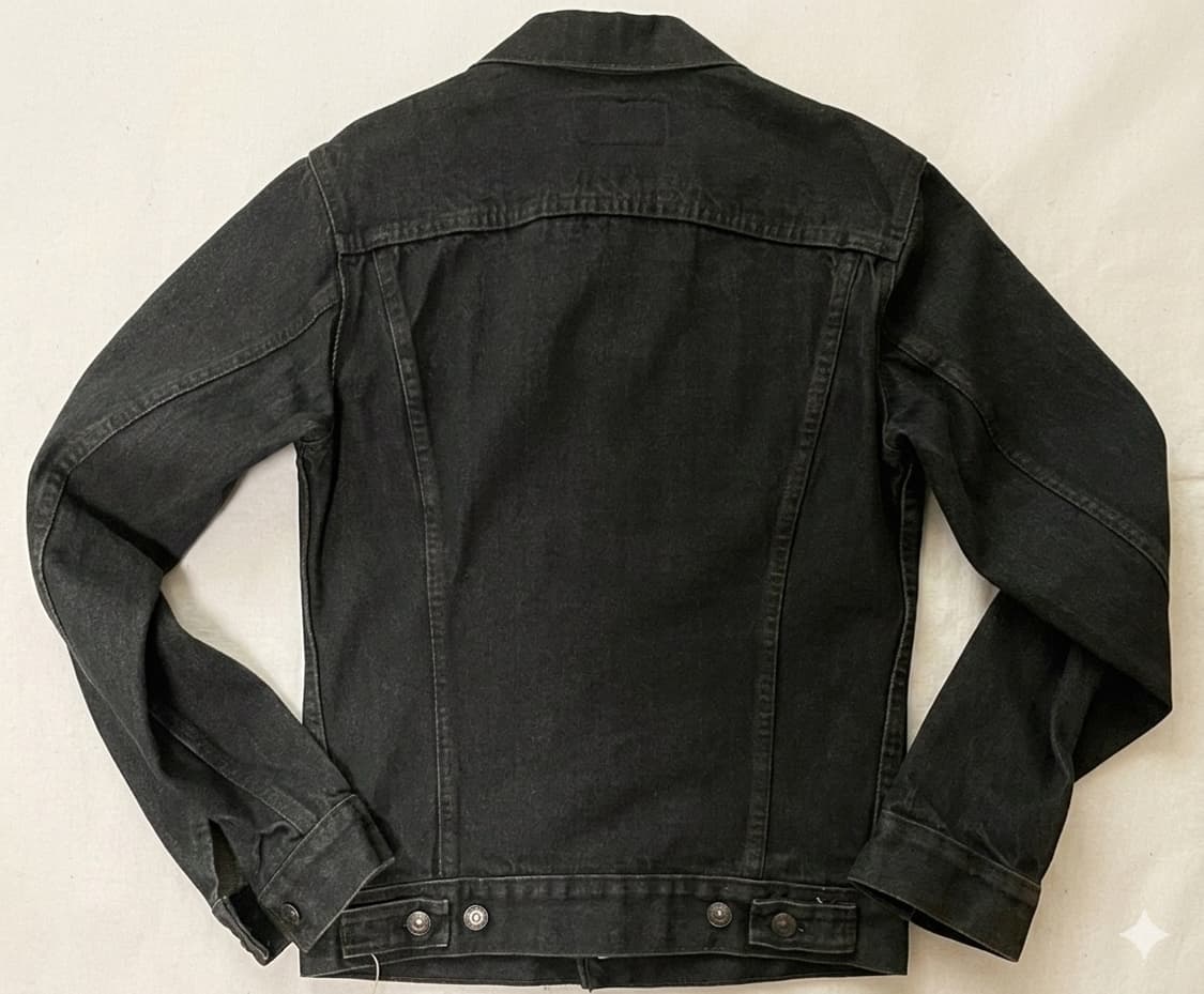 80's Levi's 71506-0259 데님자켓 블랙 36L 상품이미지2