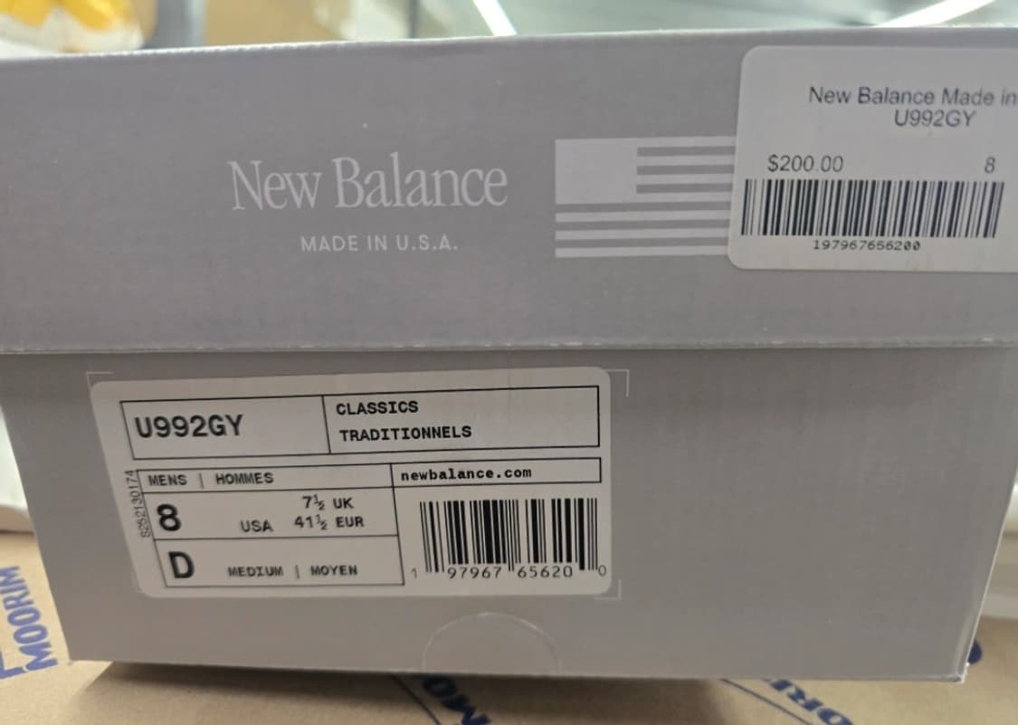 뉴발란스 992 그레이 260mm 새제품 상품이미지5