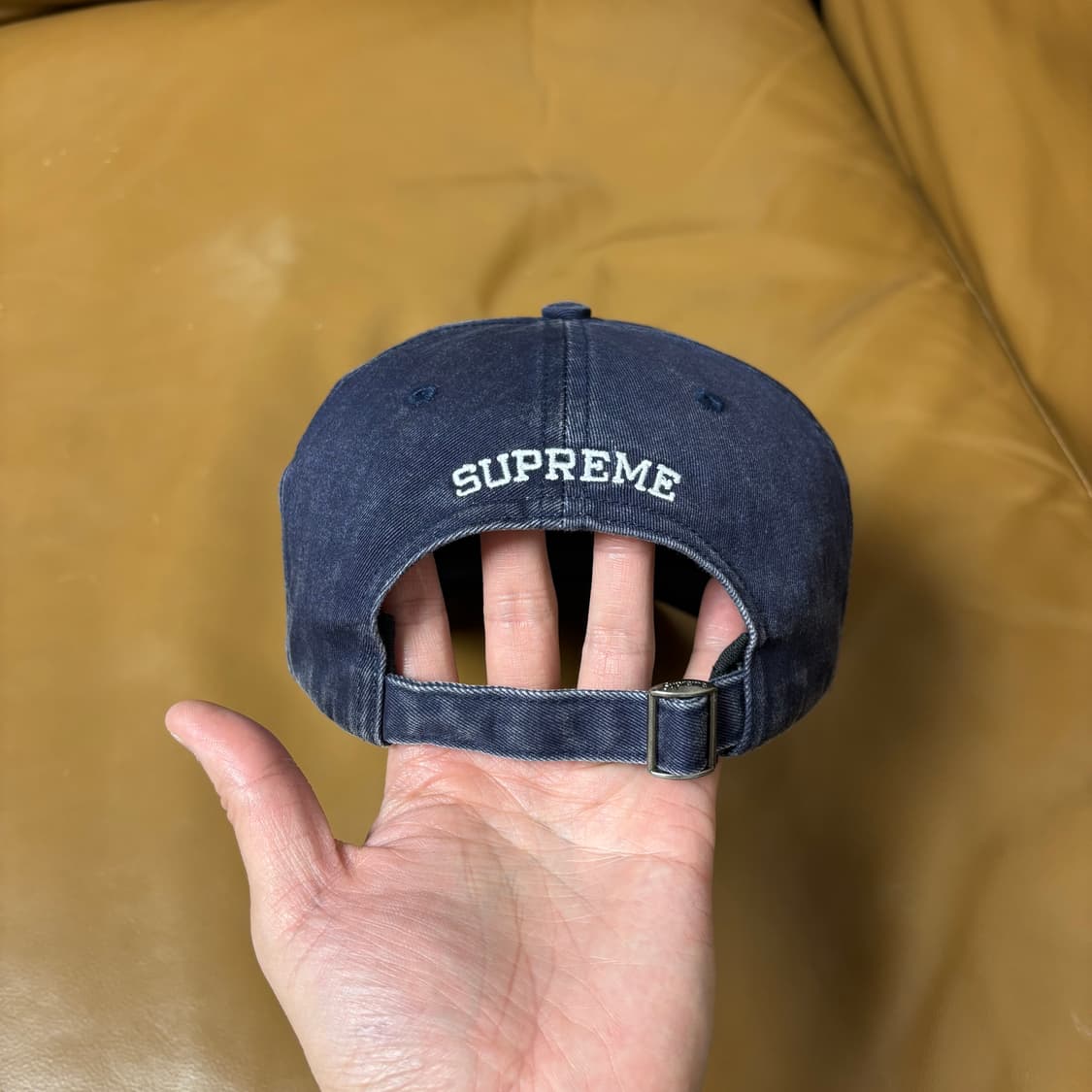 슈프림 S로고 6패널 볼캡 모자 23fw 피그먼트 네이비 상품이미지7