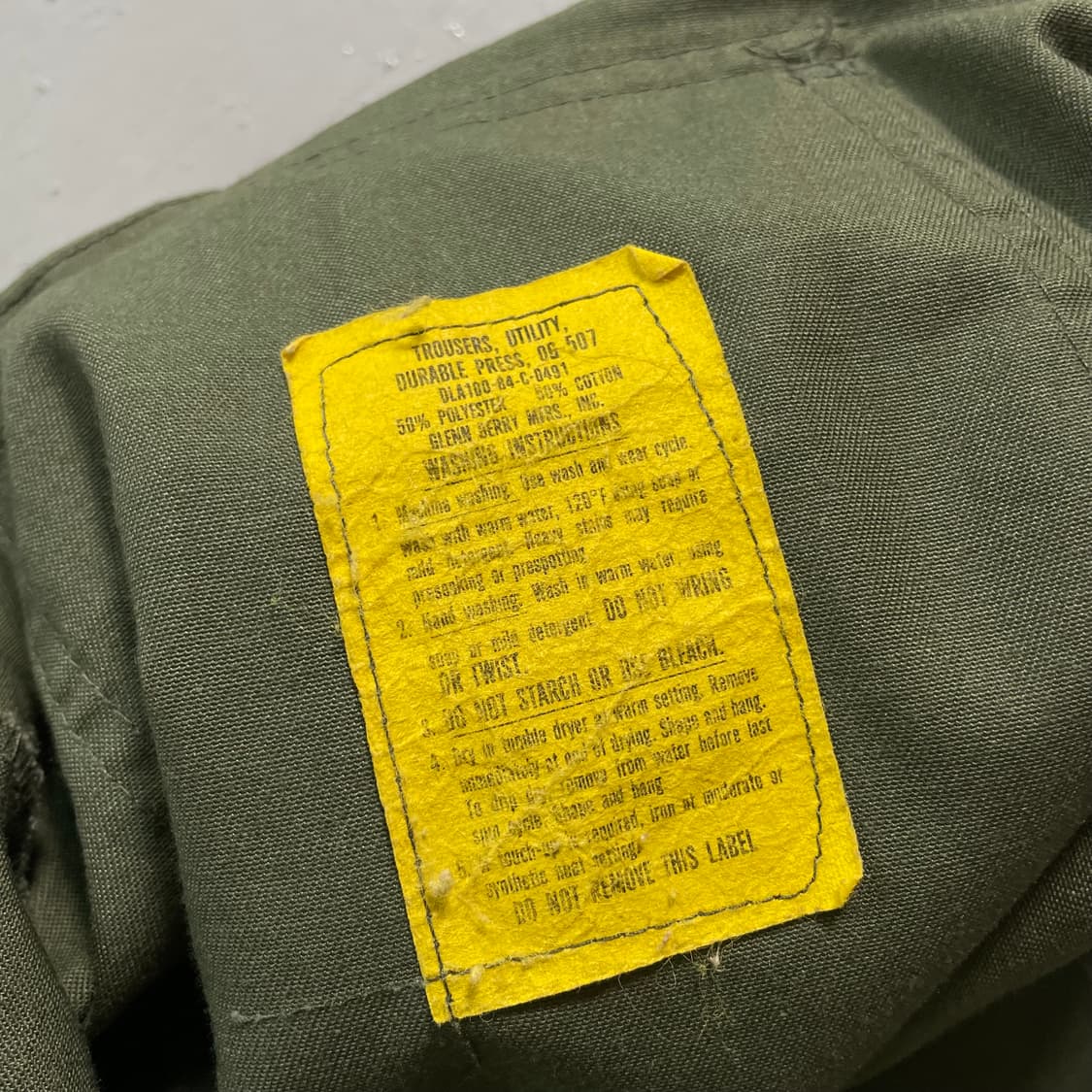 1980’s US ARMY OG 507 Fatigue Trousers 상품이미지8