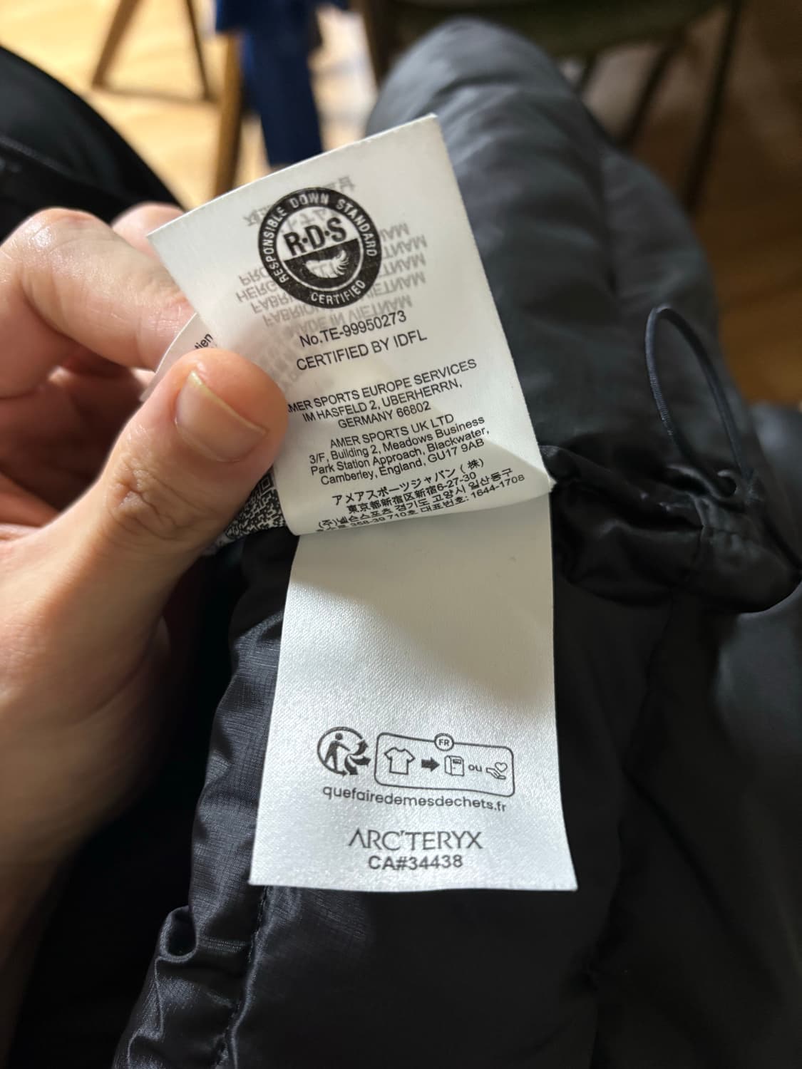 아크테릭스 세륨 후드 블랙 패딩 상품이미지2