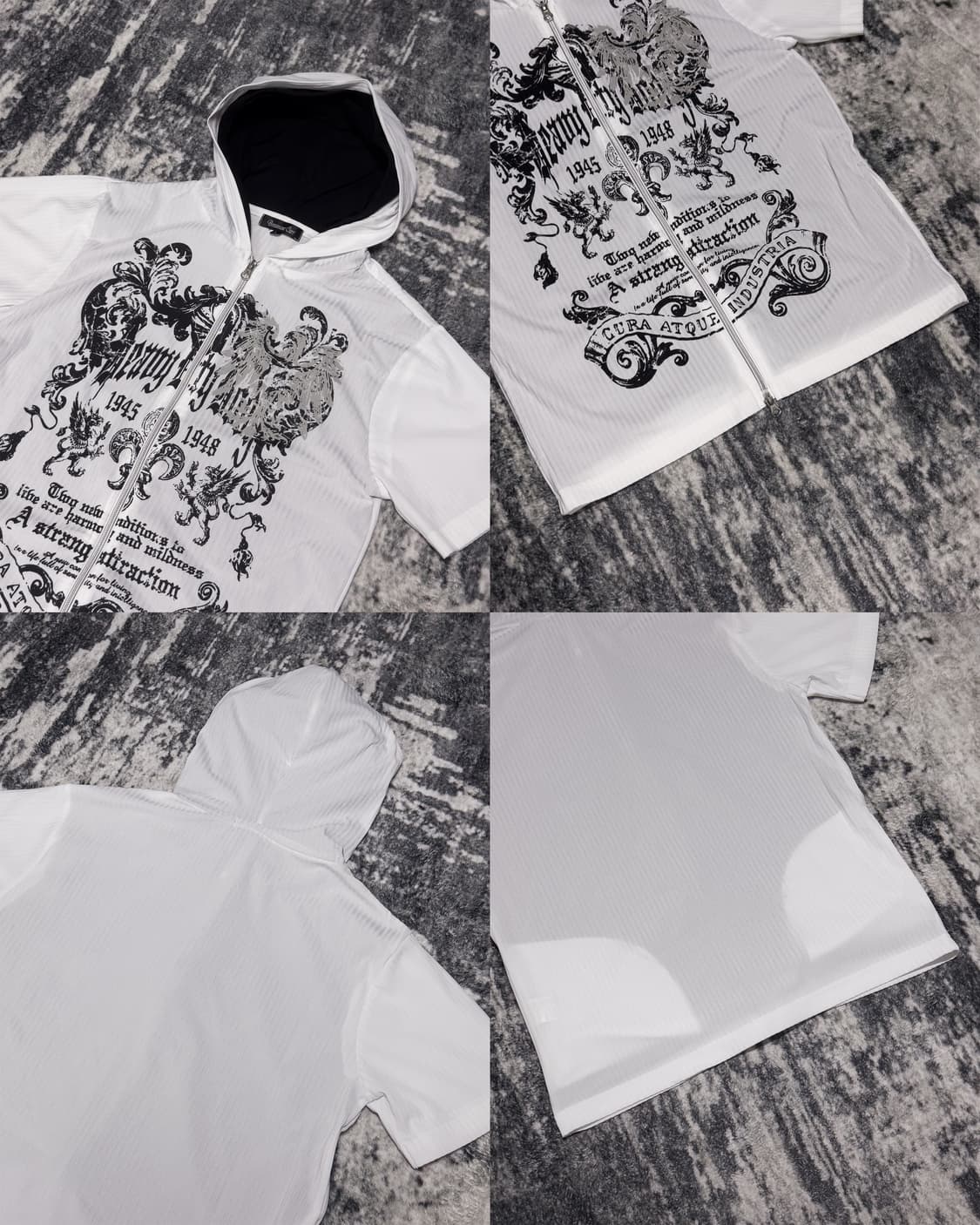 {Beaumont Carr} Graphic Layered Hoodie   상품이미지6