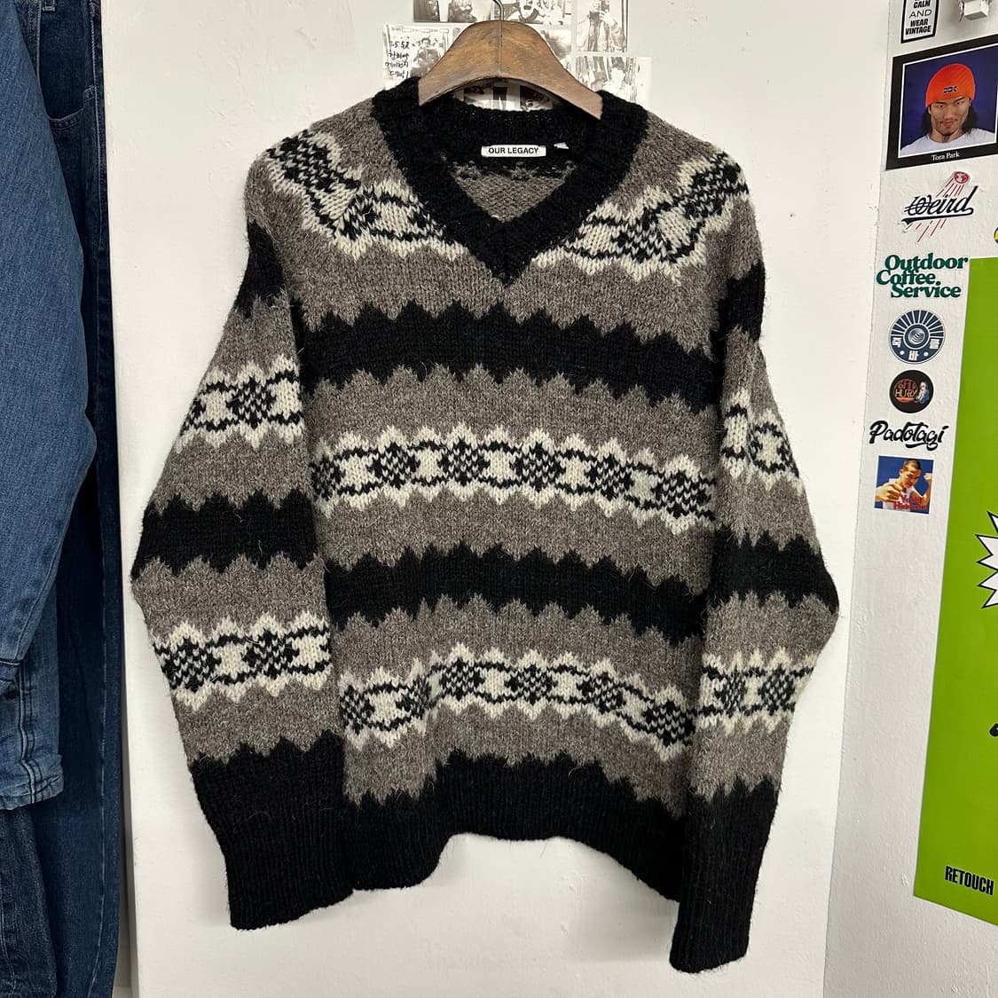 아워레가시 그린란드 V넥 스웨터 상품이미지1