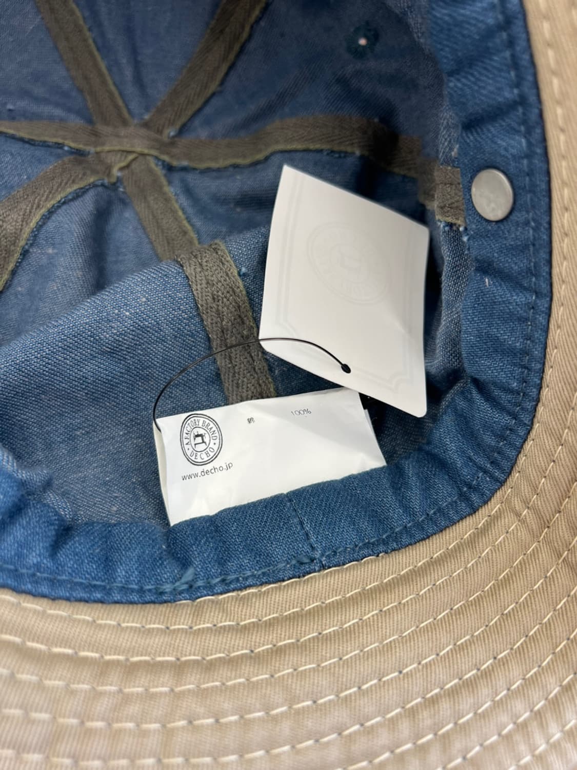 데초 데님 버킷햇 상품이미지4