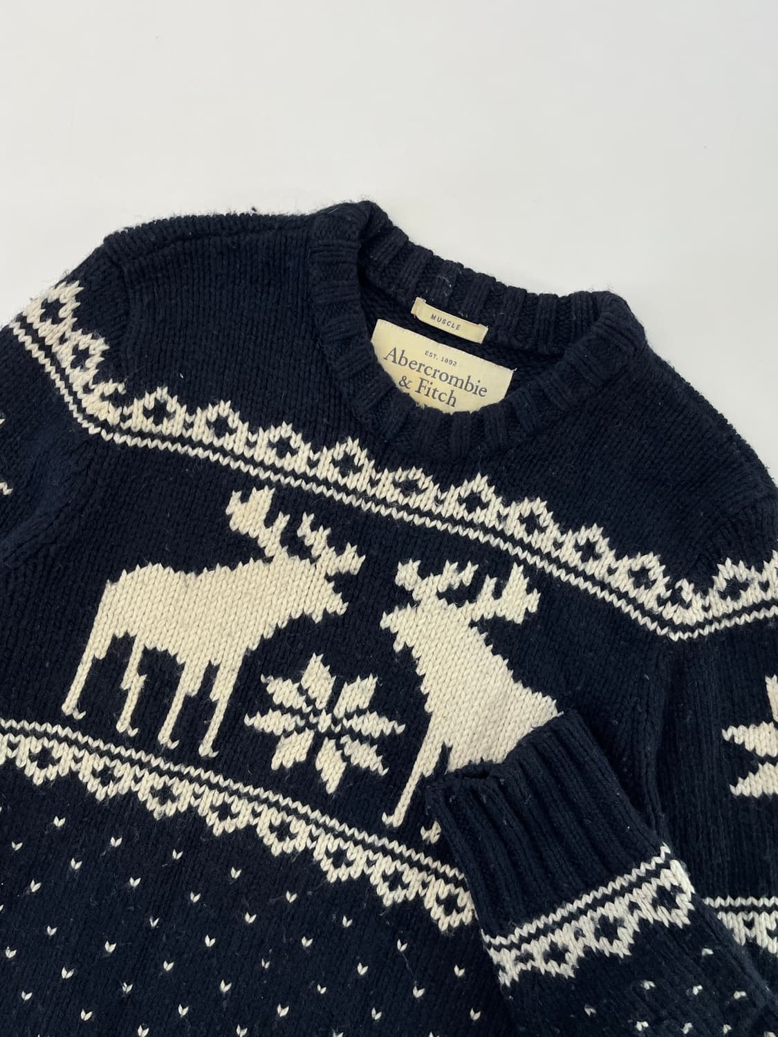 Abercrombie 아베크롬비 네이비 노르딕 니트 상품이미지2