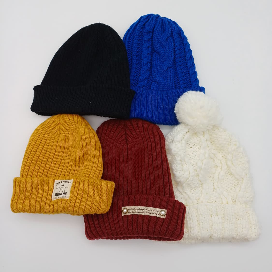 겨울 빈티지 니트 비니/방울모자 5종 세트 [BF10445-154-38] 상품이미지2