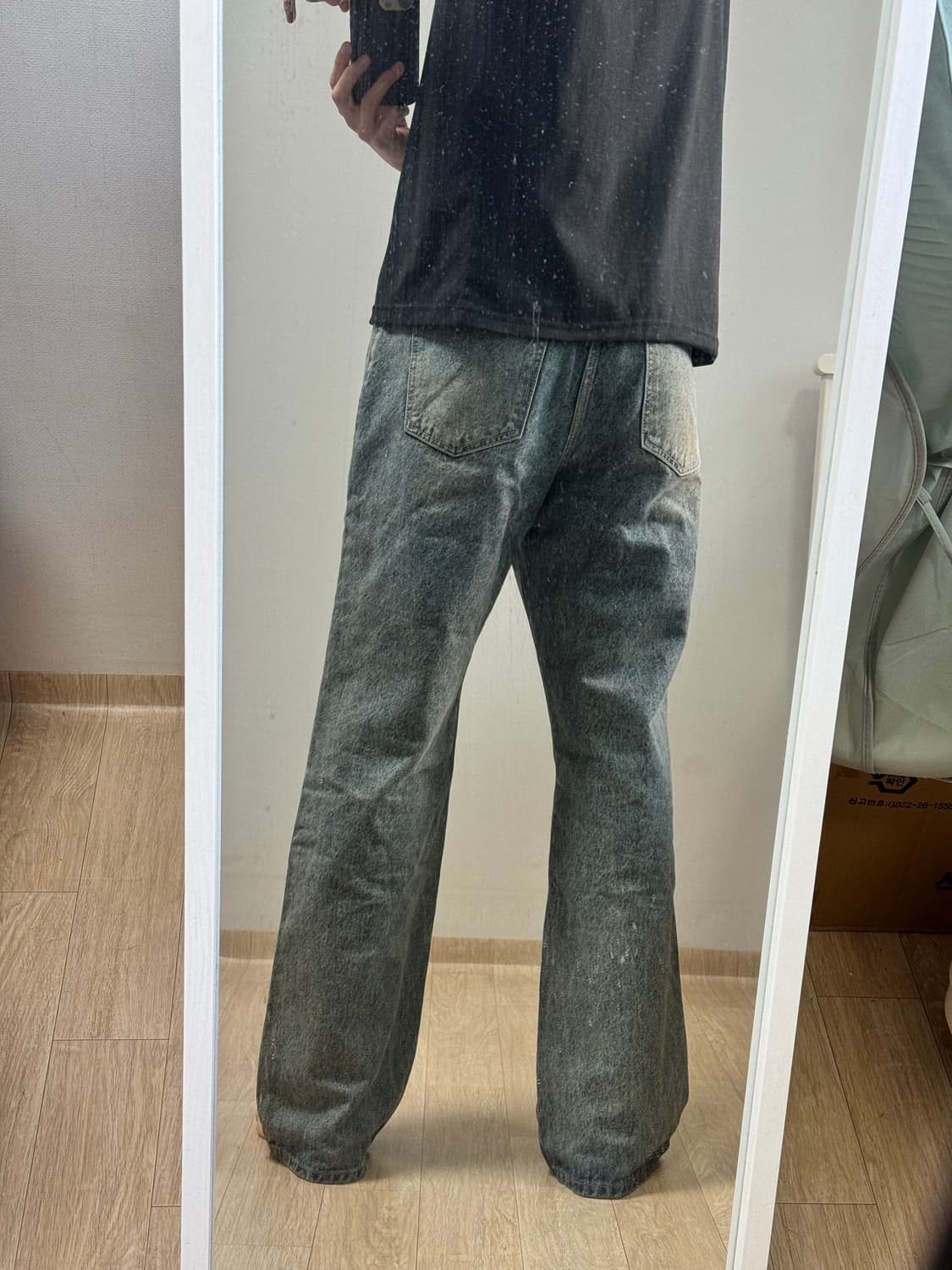 세미와이드 중청 데님 청바지 32 상품이미지7