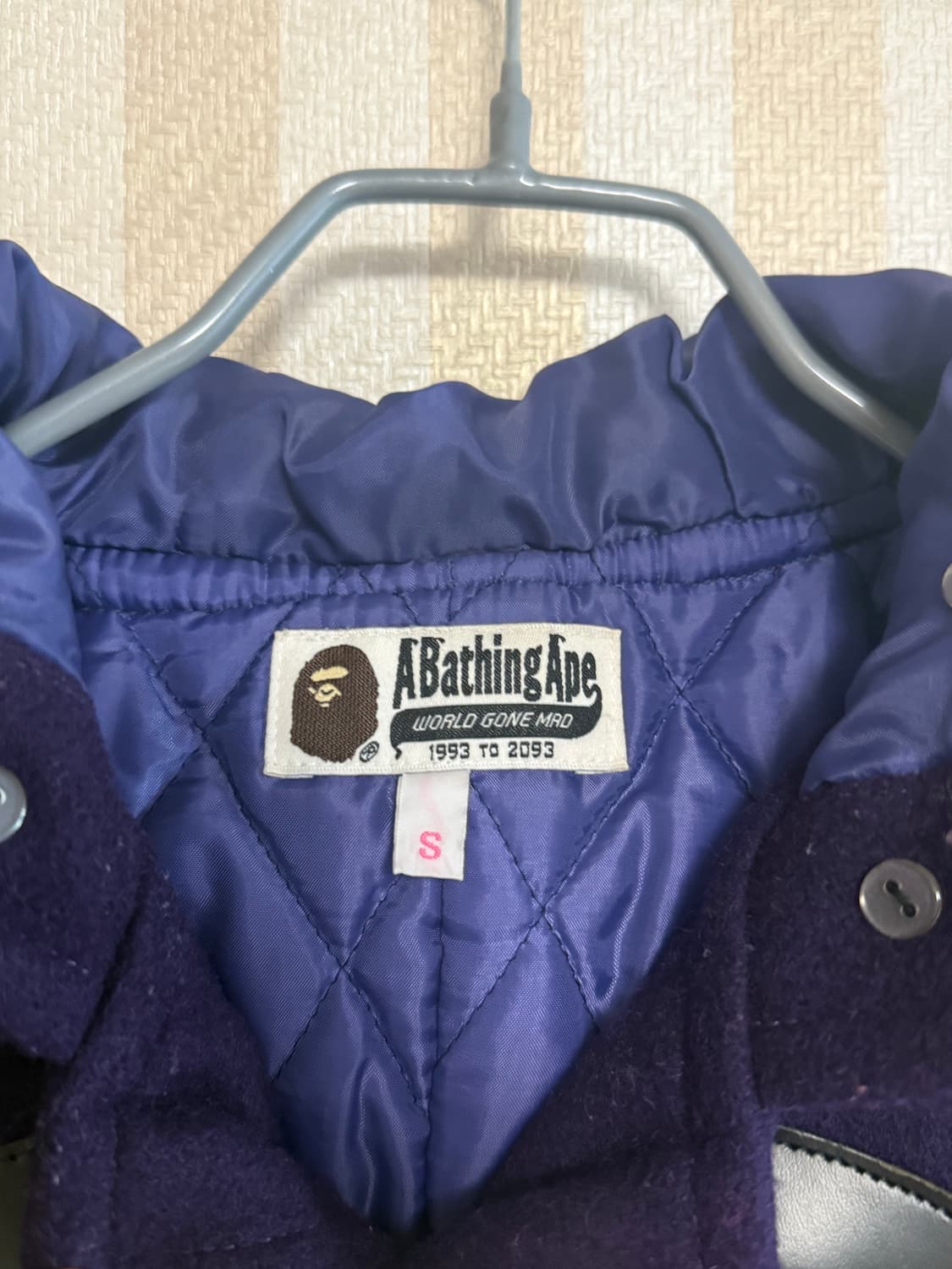 Bape 더플 코트 떡코 보라색 상품이미지3