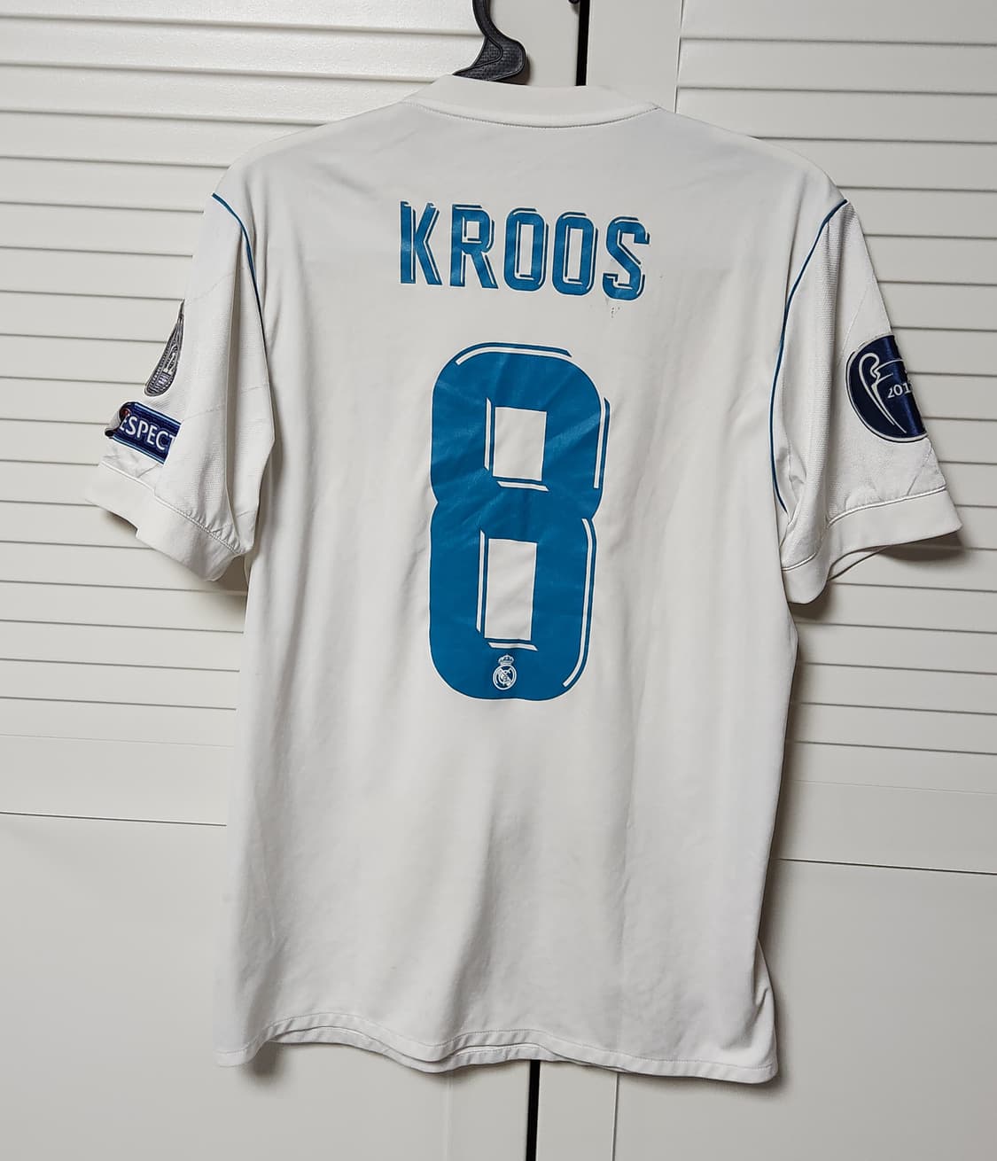 17-18 아디다스 레알 마드리드 축구 유니폼 반팔 NO.크로스 상품이미지5