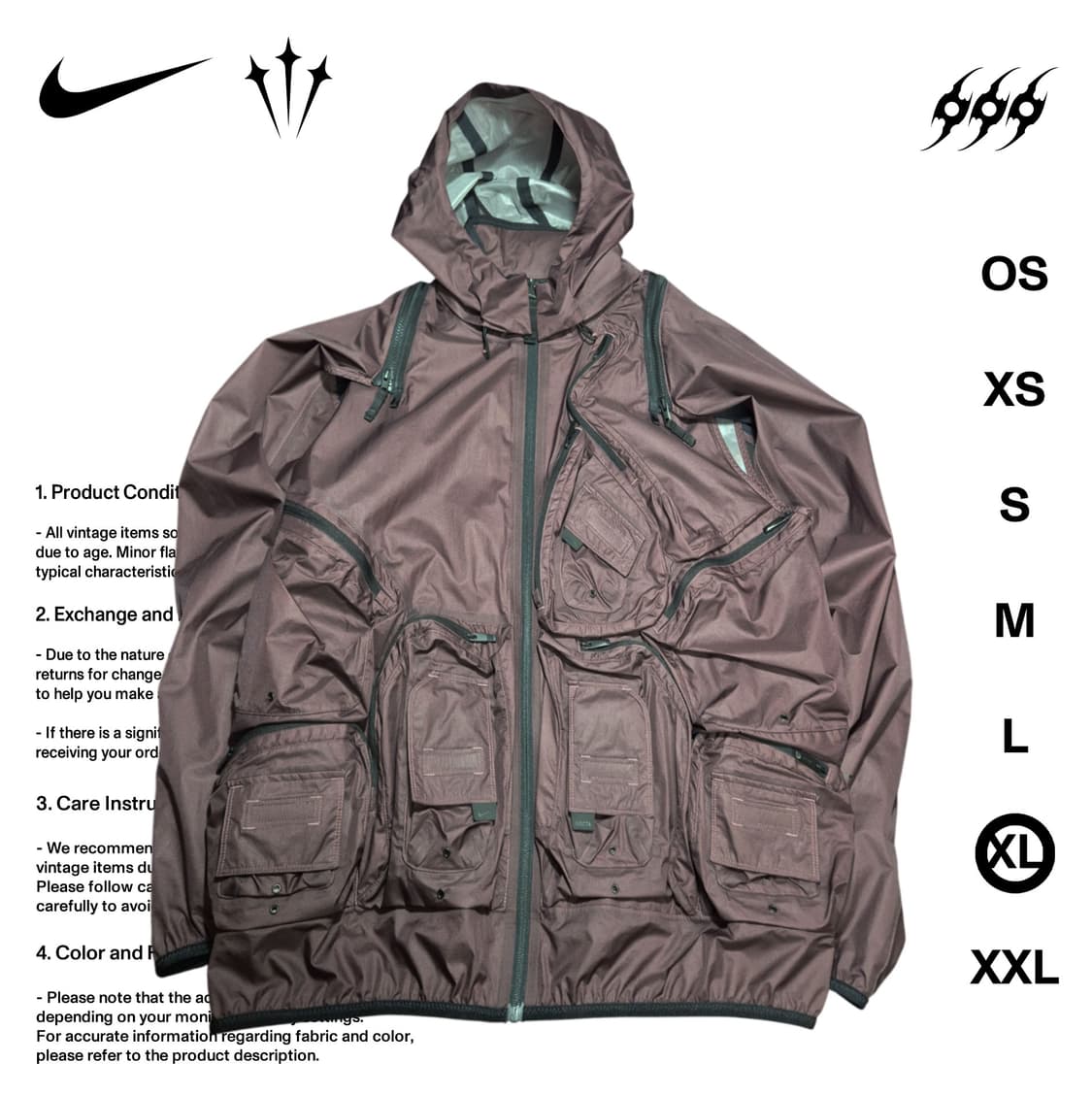 나이키 X 녹타 NRG 트랙 자켓 XL사이즈  상품이미지1