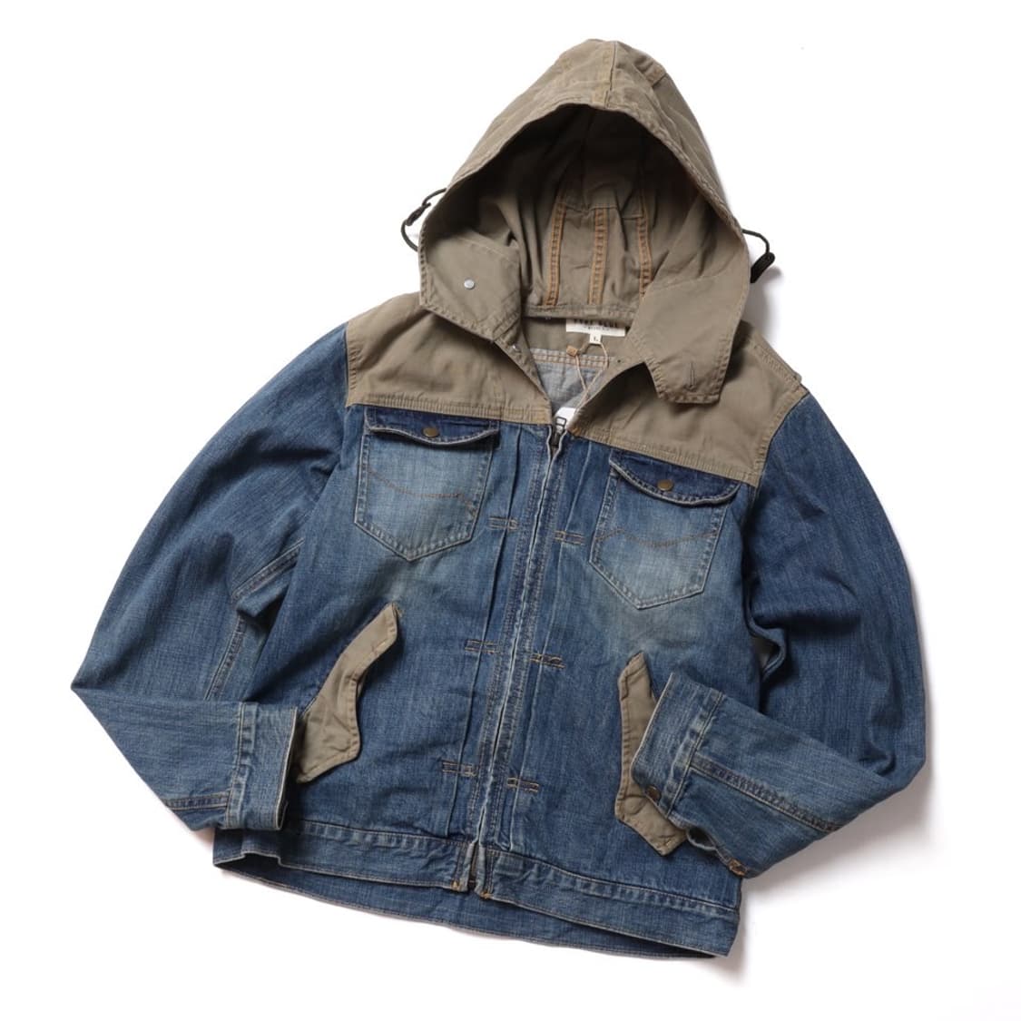 아비렉스 Avirex Type Blue Denim Hood Zip Up  상품이미지1