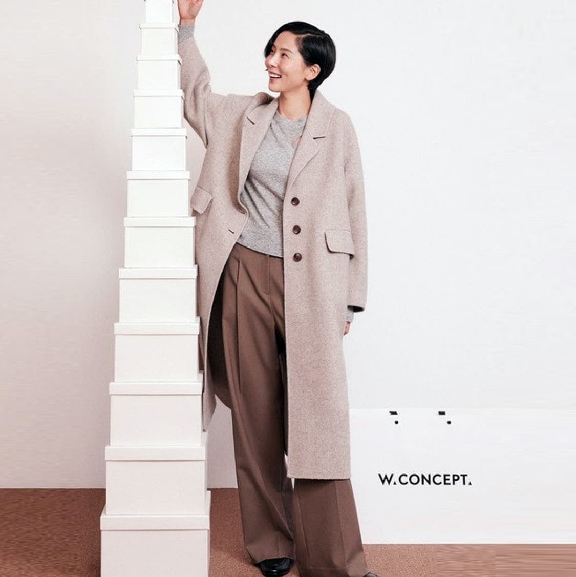 닐바이피(NILBY P) 캐시울 핸드메이드 코트 상품이미지4