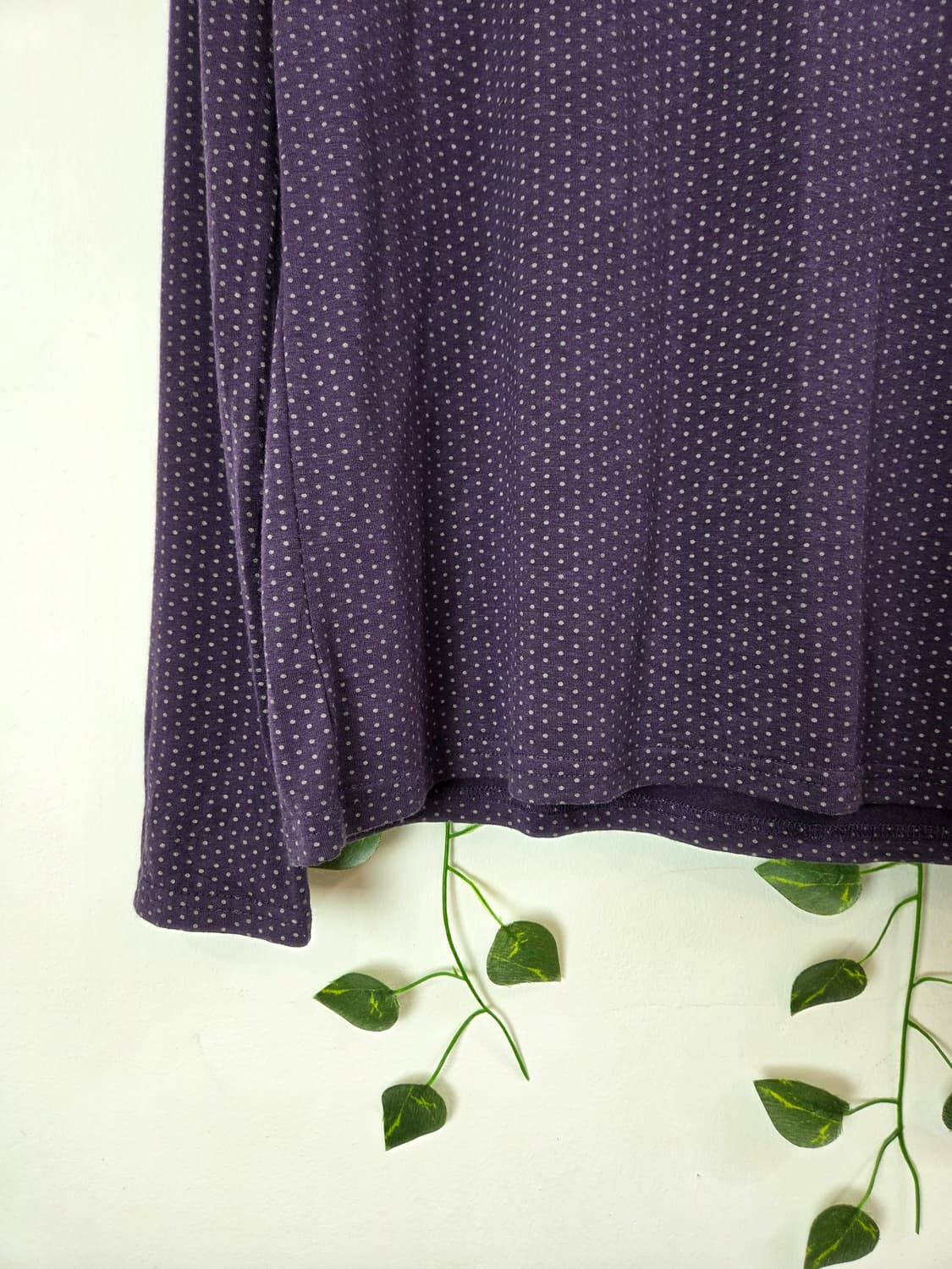 보라 도트 목폴라 슬리브 상품이미지3