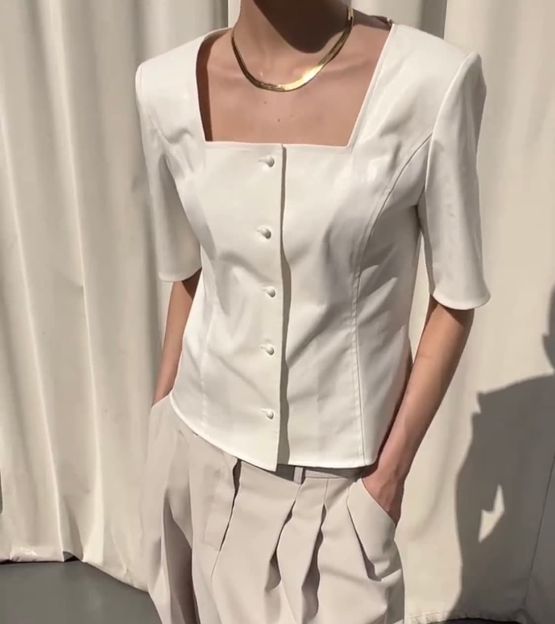 드래곤블루스 펄 스퀘어넥 자켓 상품이미지1