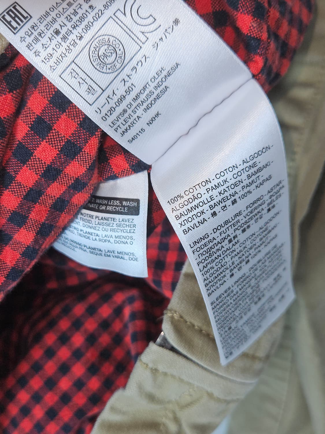 리바이스 빈티지 워크자켓 코튼 M 상품이미지6