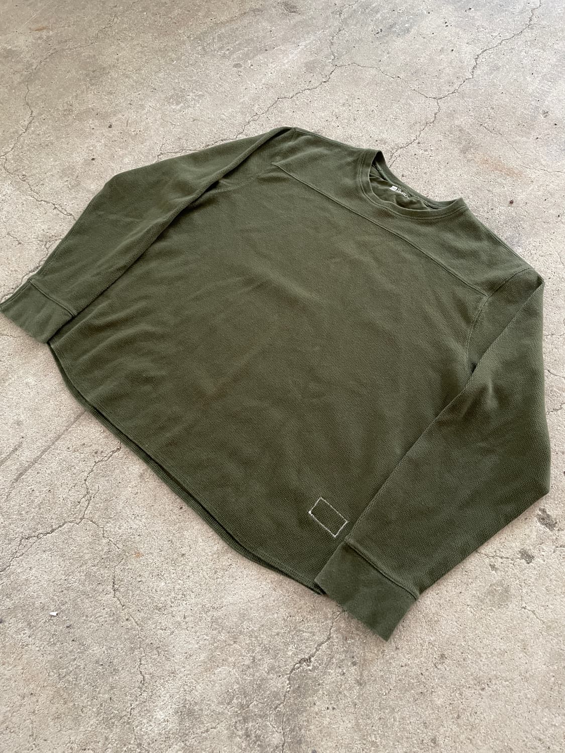 00s Old Gap Thermal Olive Long Sleeve 상품이미지4