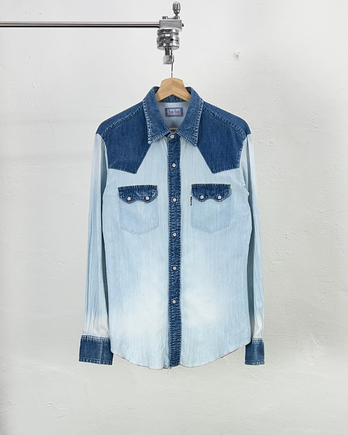 블루 블루 재팬 스냅 맥 파이 데님 웨스턴 셔츠 상품이미지1