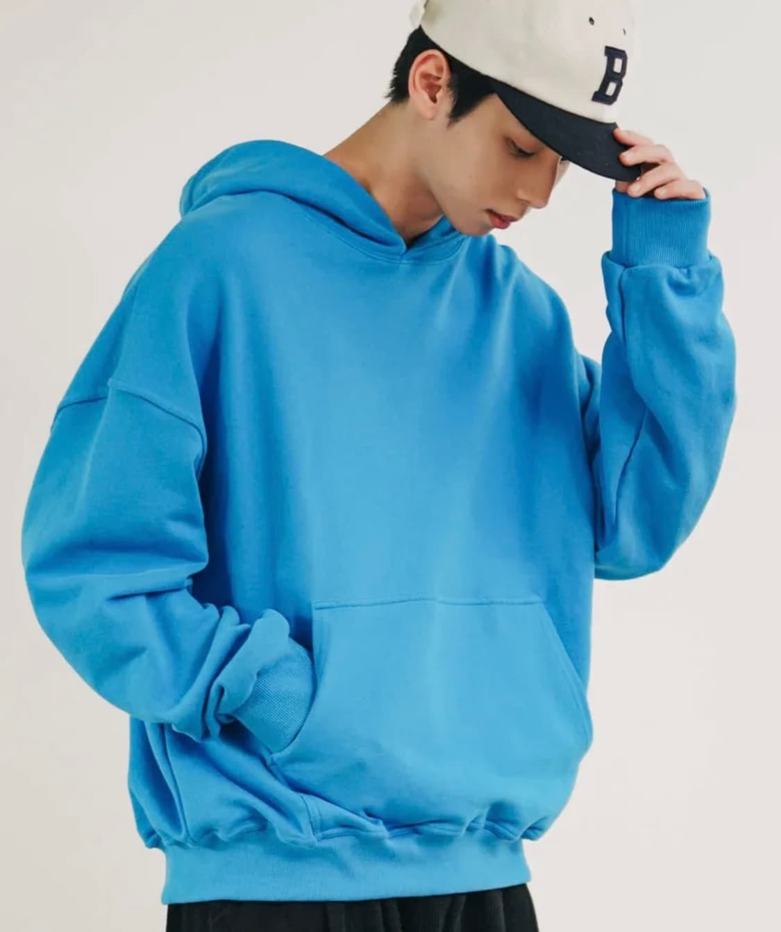 제멋 후드 터콰이즈 블루 상품이미지1