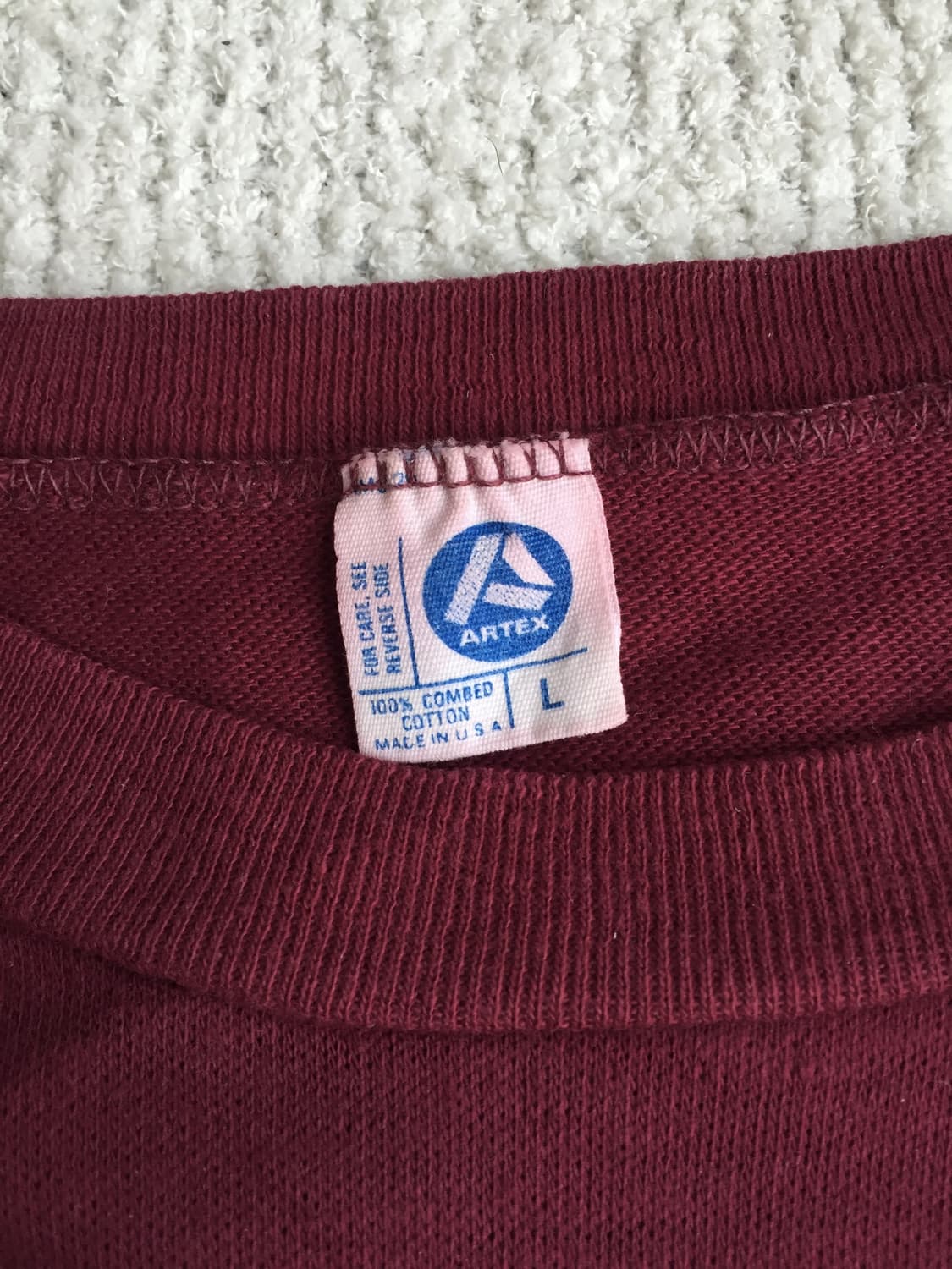 70‘s artex 풋볼 티셔츠 마룬 상품이미지8