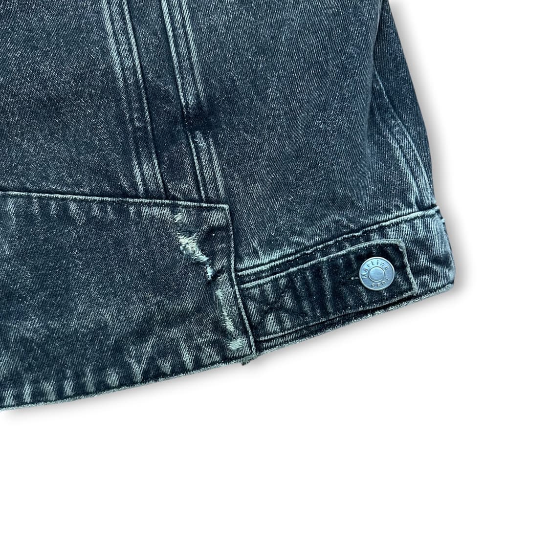 마틴로즈 언피니시드 에지 데님 베스트 상품이미지4