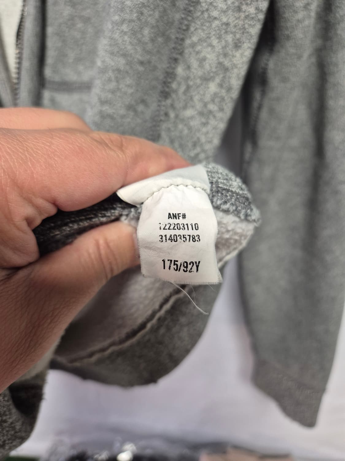 아베크롬비 Y2K 후드집업 그레이 S사이즈(상태S급) 상품이미지9