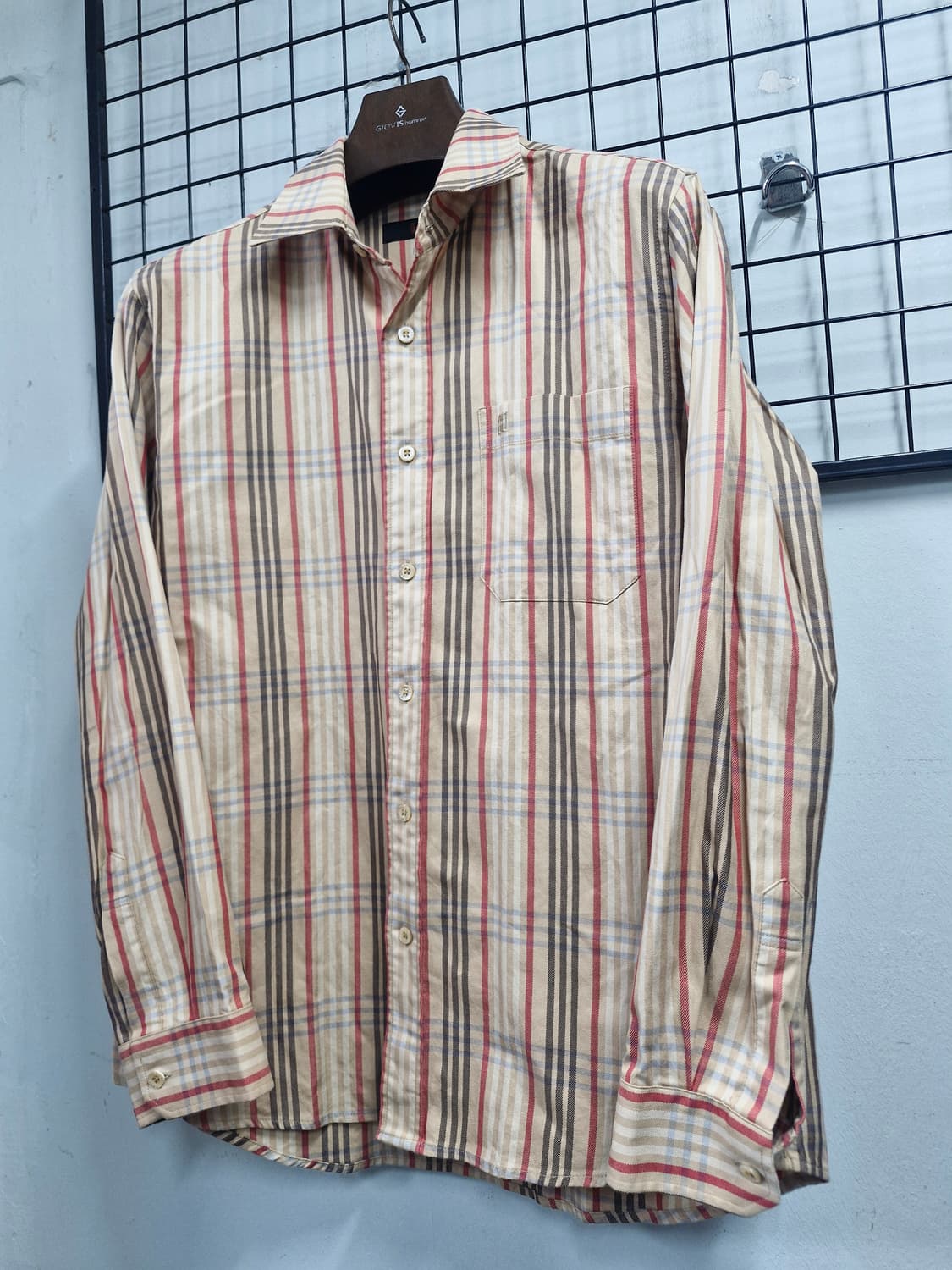 100L 닥스 체크 긴팔 셔츠. 상품이미지3