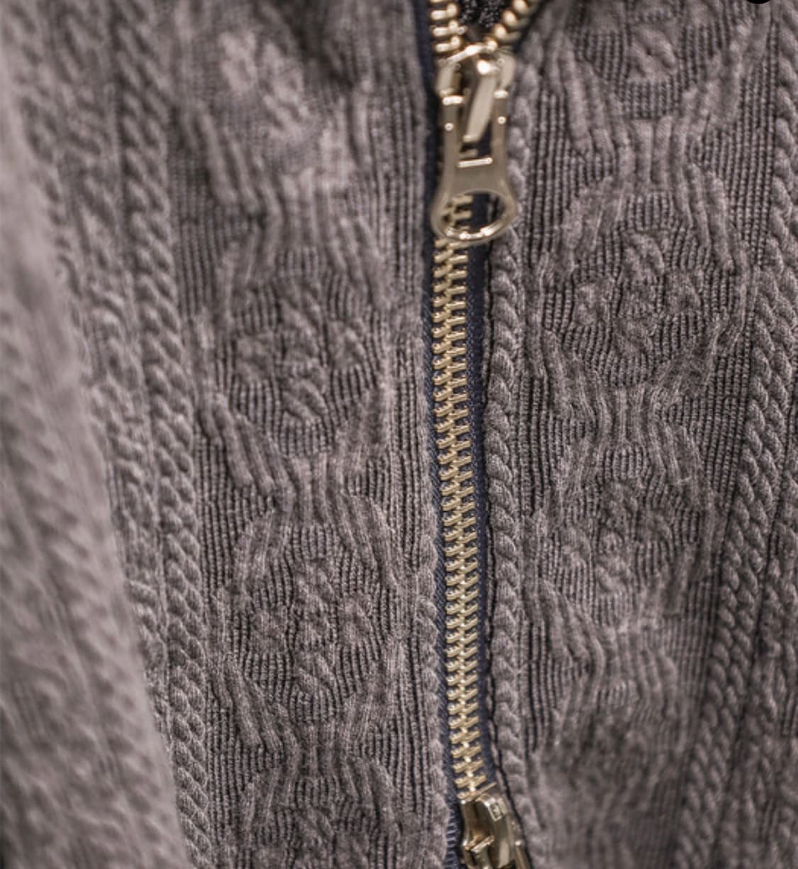 AIR CABLE KNIT HALF 2WAY ZIP UP JACKET-V 상품이미지3