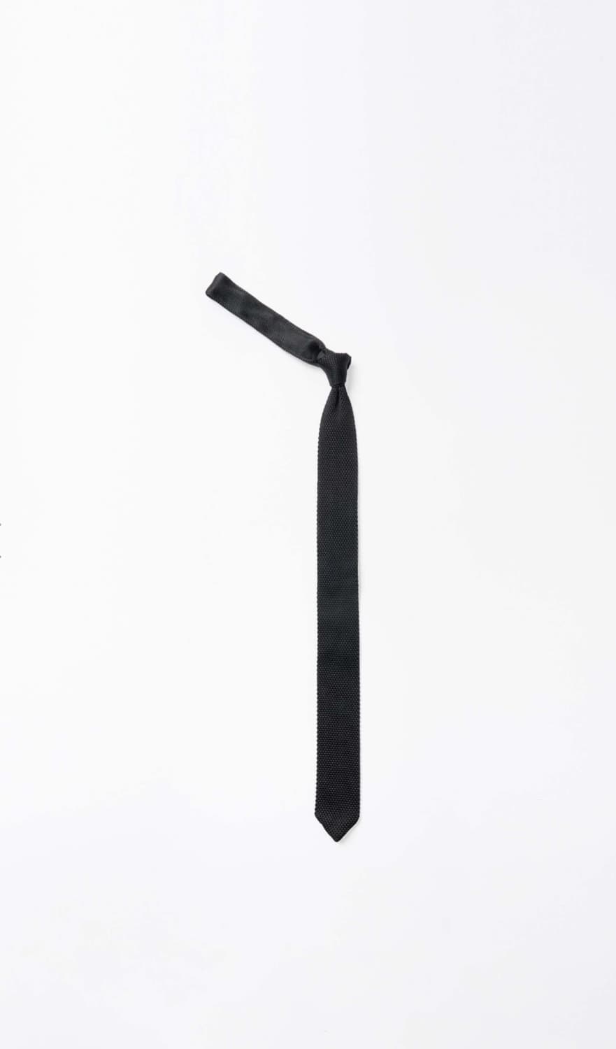 이얼즈어고 SOLID BLACK SILK KNIT TIE 상품이미지1