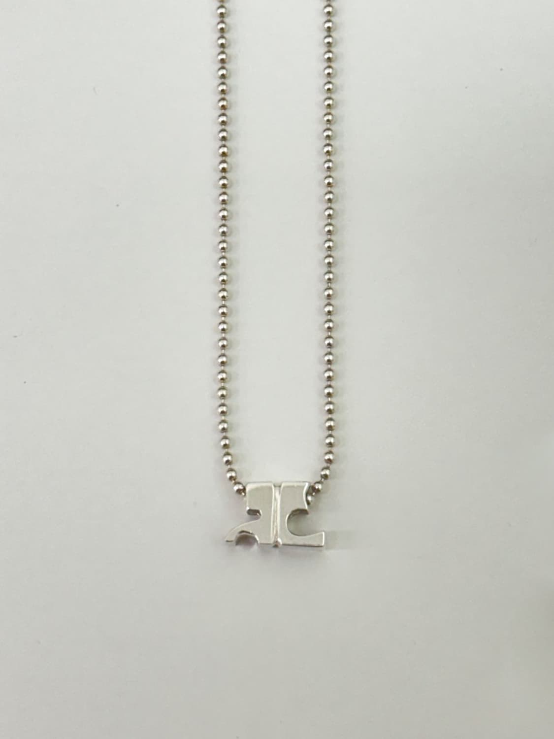 courreges / 꾸레쥬 심볼로고 실버925 목걸이 상품이미지7