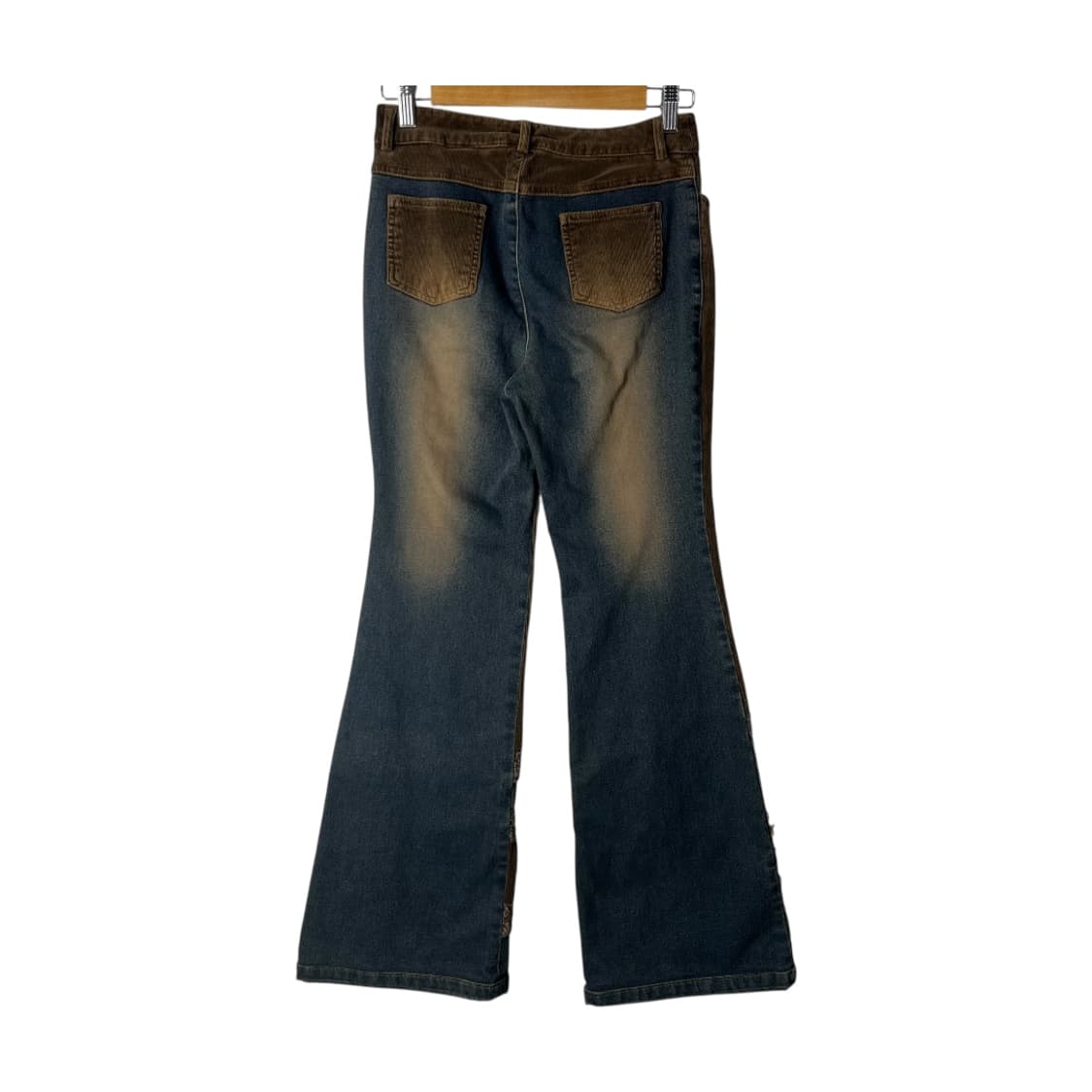 [VTG] 벨벳 배색 부츠컷 데님팬츠 상품이미지2