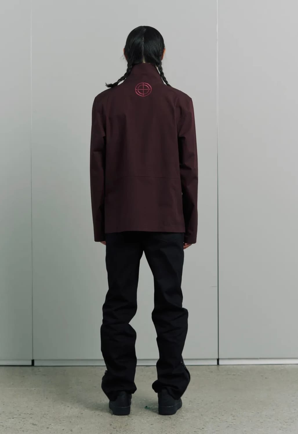 플라스틱 프로덕트 서클 로고 집 자켓 버건디 상품이미지4