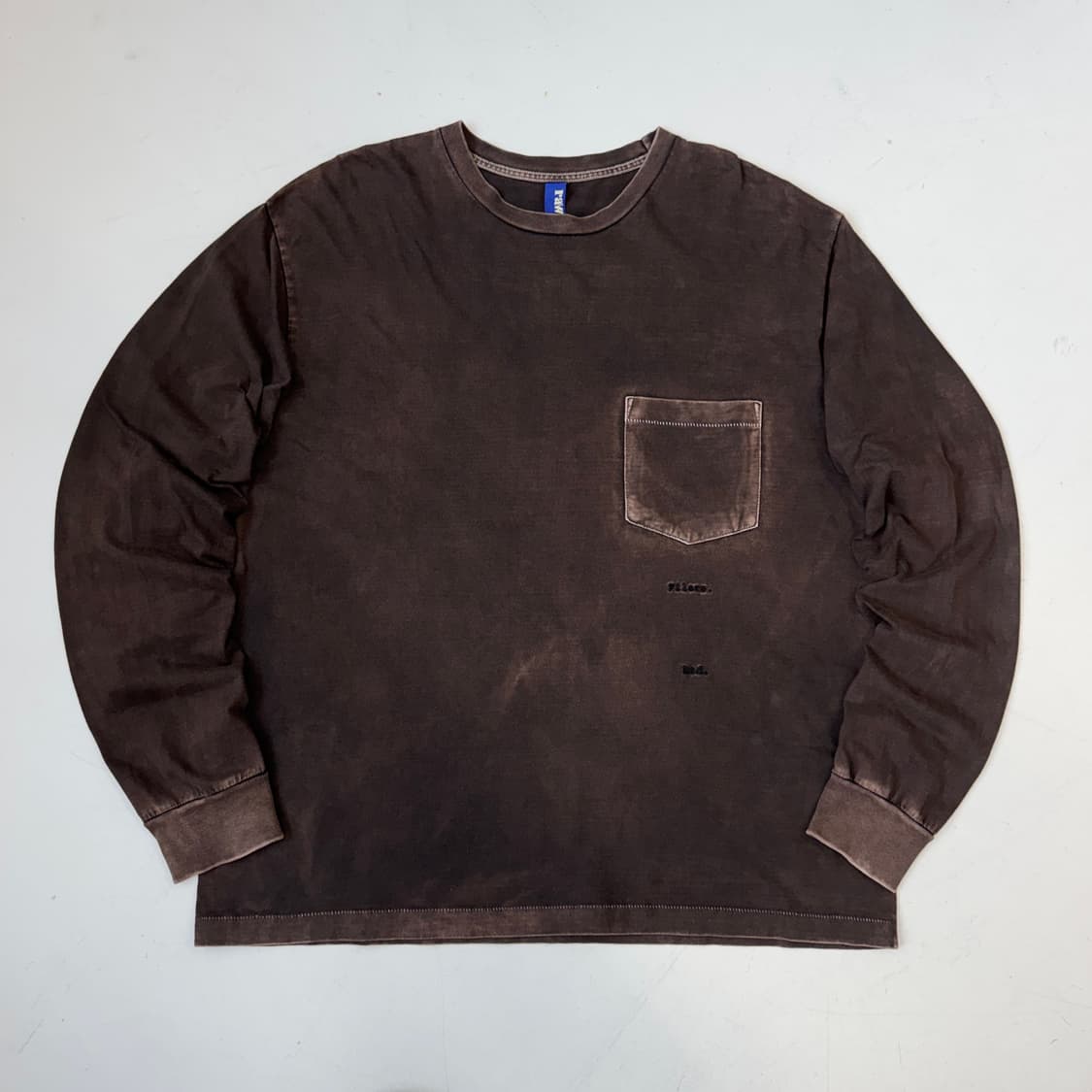 블라인드파일즈 에센스룸 raw 포켓 빈티지 페이딩 롱슬리브 상품이미지2